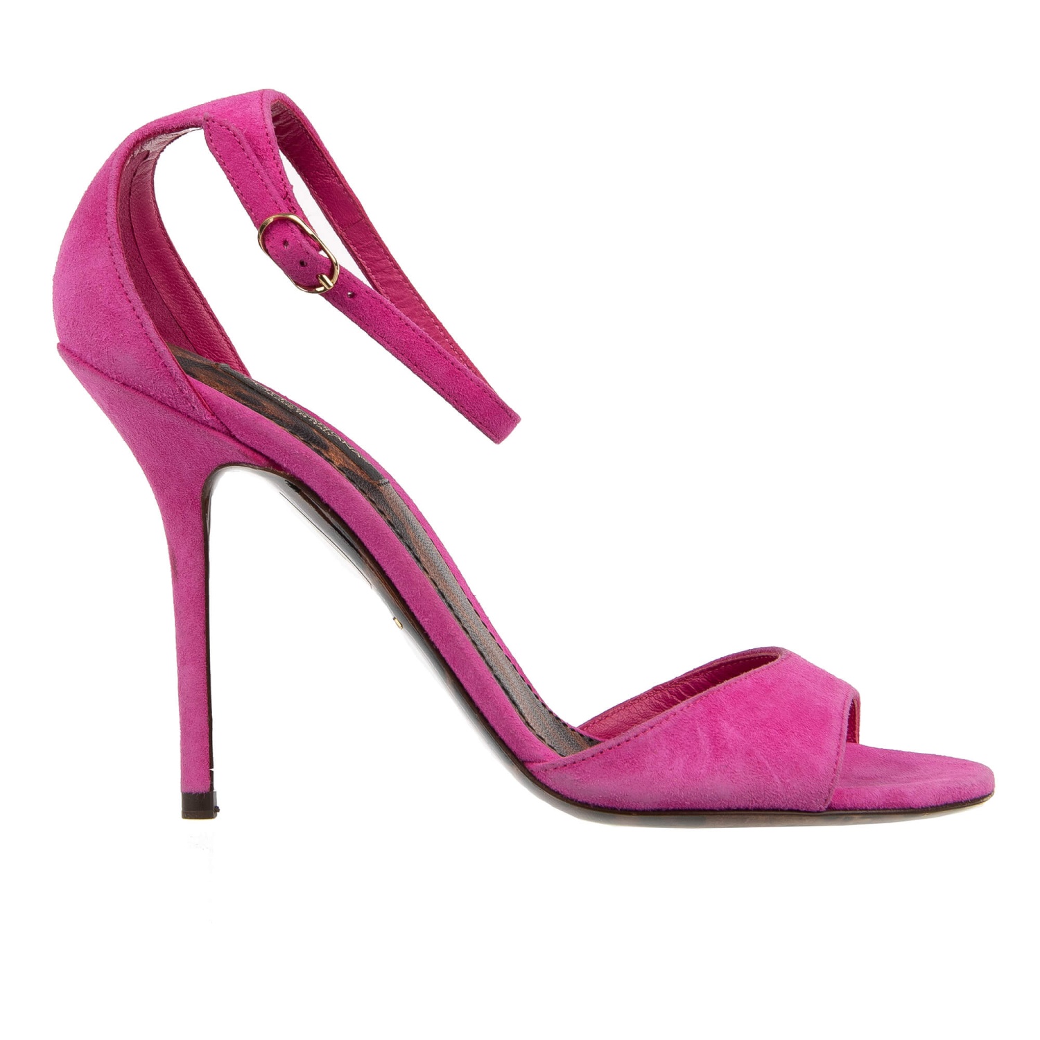 DOLCE & GABBANA Leopard Heels Pumps Sandals BELLUCCI Pink 37