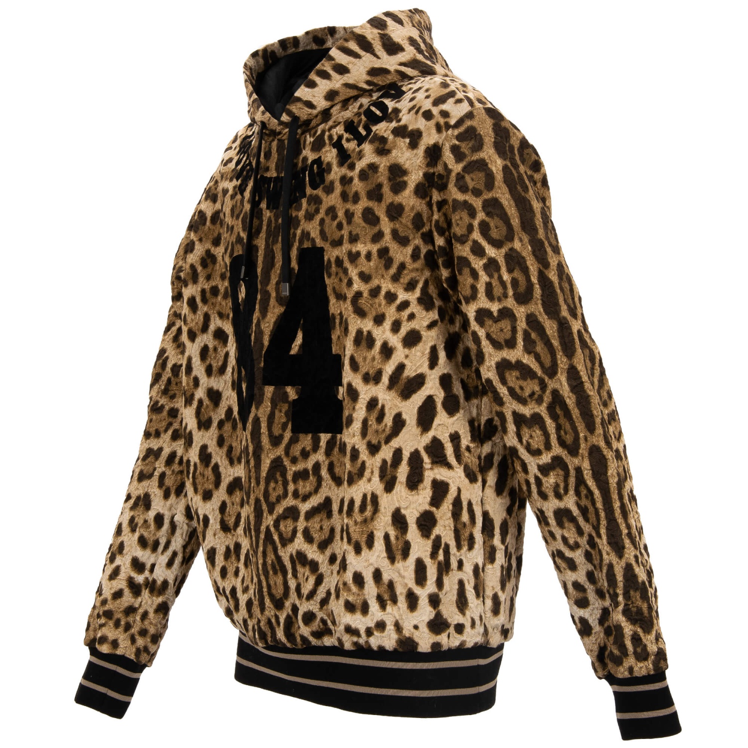 DOLCE & GABBANA Leopard 84 I Love Swing Hoodie Pullover