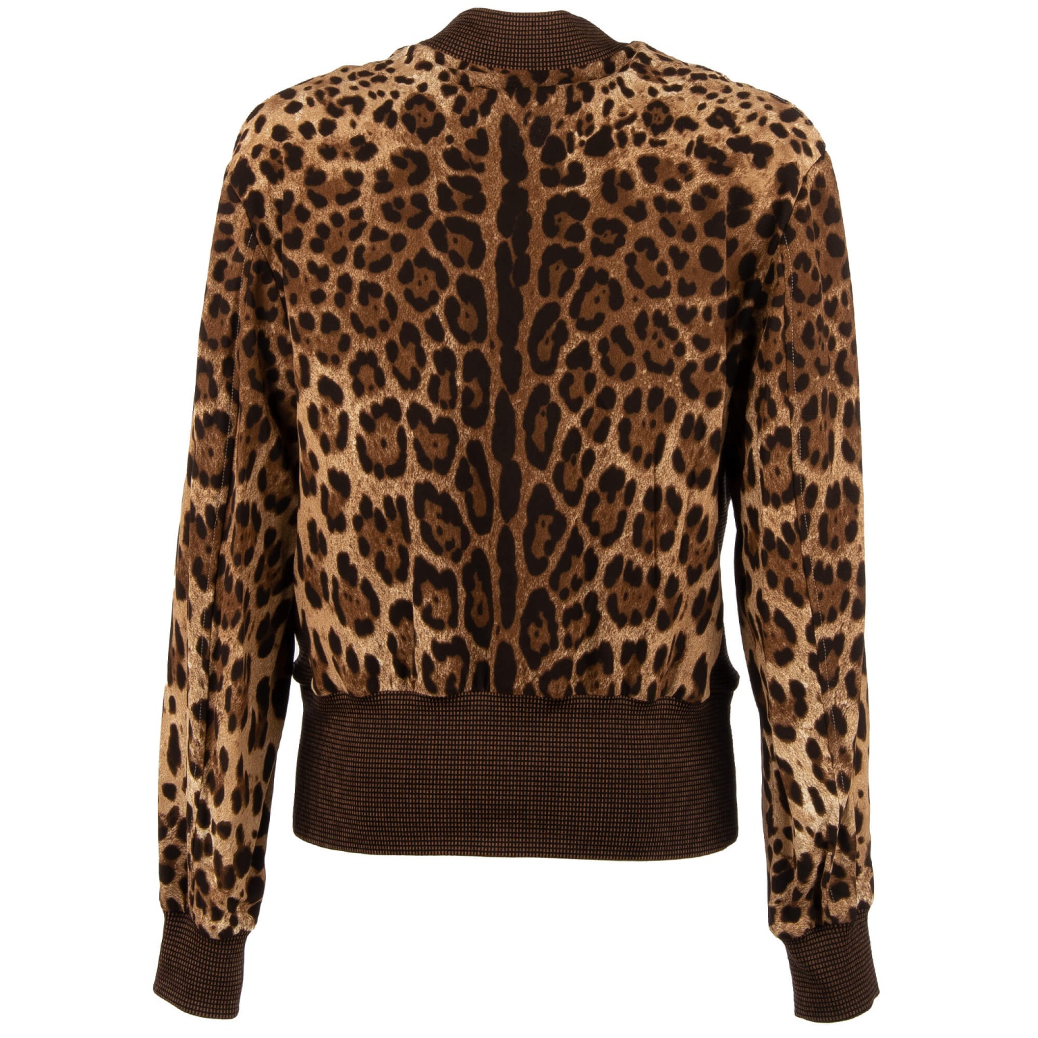 DOLCE & GABBANA Leopard Print Bomber Jacket SNEAK PEEK Patch