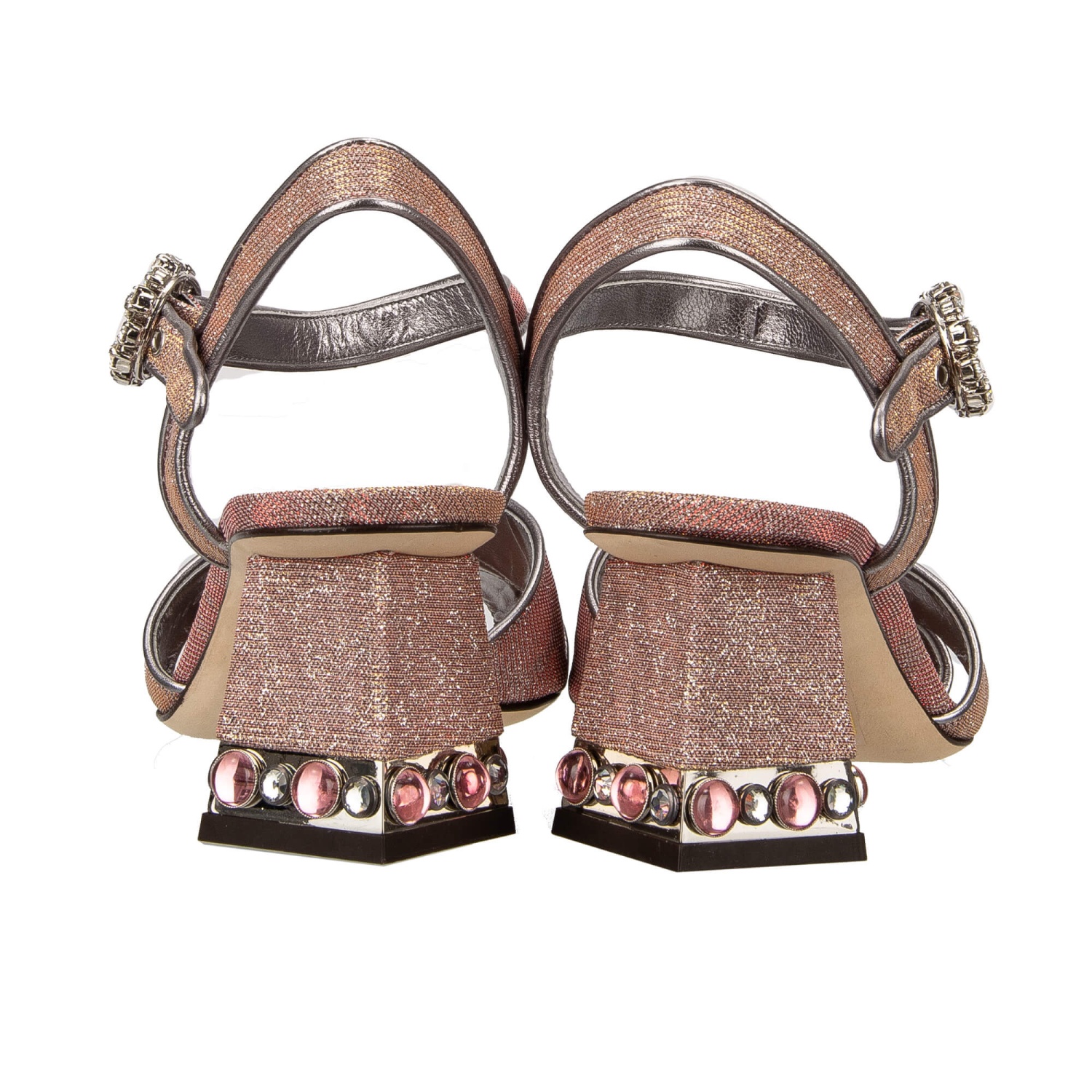 【DOLCE&GABBANA】Keira 90mm ポルカドット サテン ミュール DOLCE&GABBANA Keira embellished polka-dot satin sandals