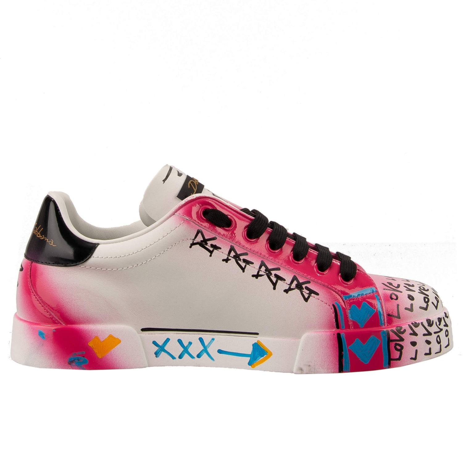 DOLCE & GABBANA DG Logo LOVE Damen Sneaker PORTOFINO Pink