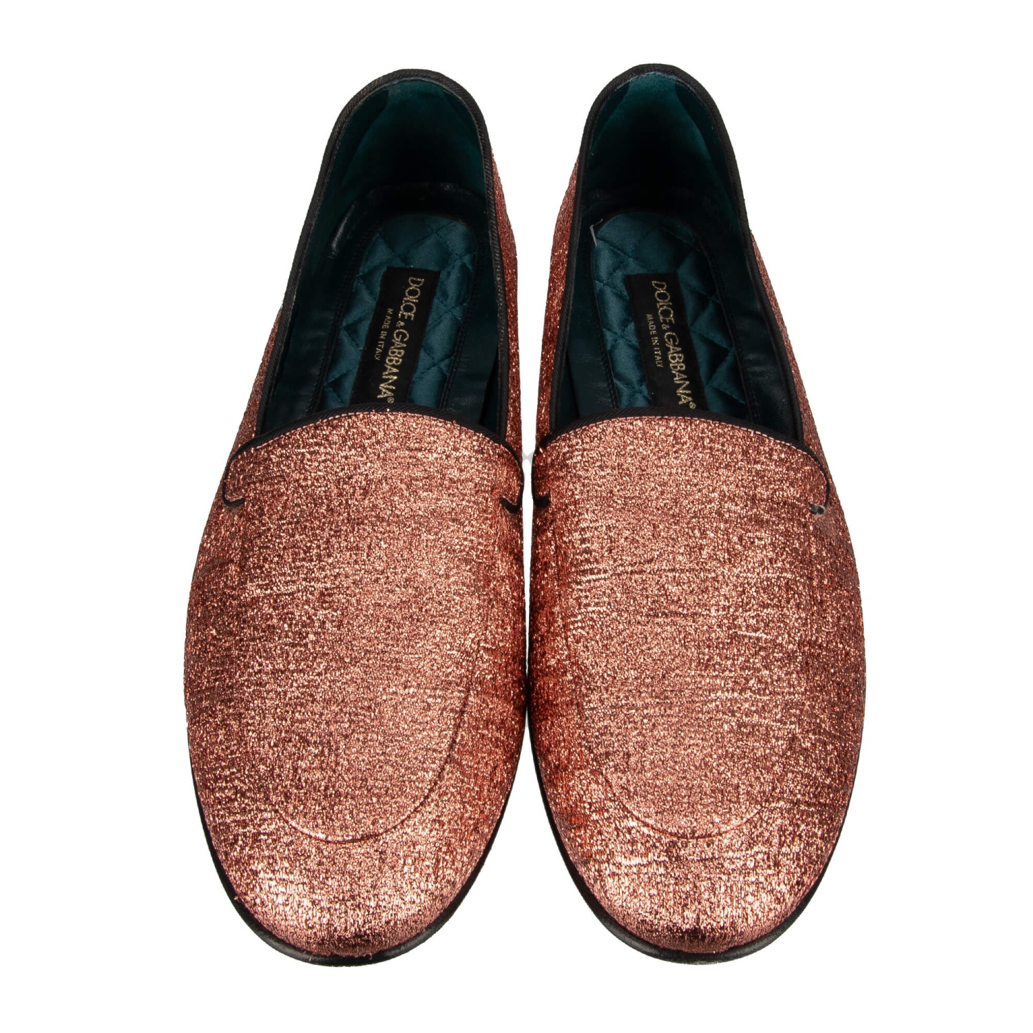 Dolce & Gabbana Pink Glitter Lurex Logo Dress Loafers Men\'s Shoes Special delivery #ManoloStreetStyle main image 4