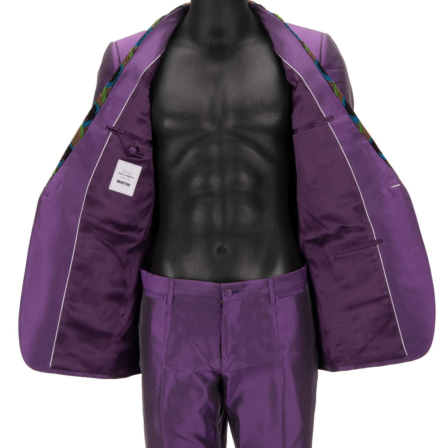 ジャケット DOLCE & GABBANA- PURPLE JACKET DOLCE & GABBANA Women's Jacket Vintage Silk Purple Violet