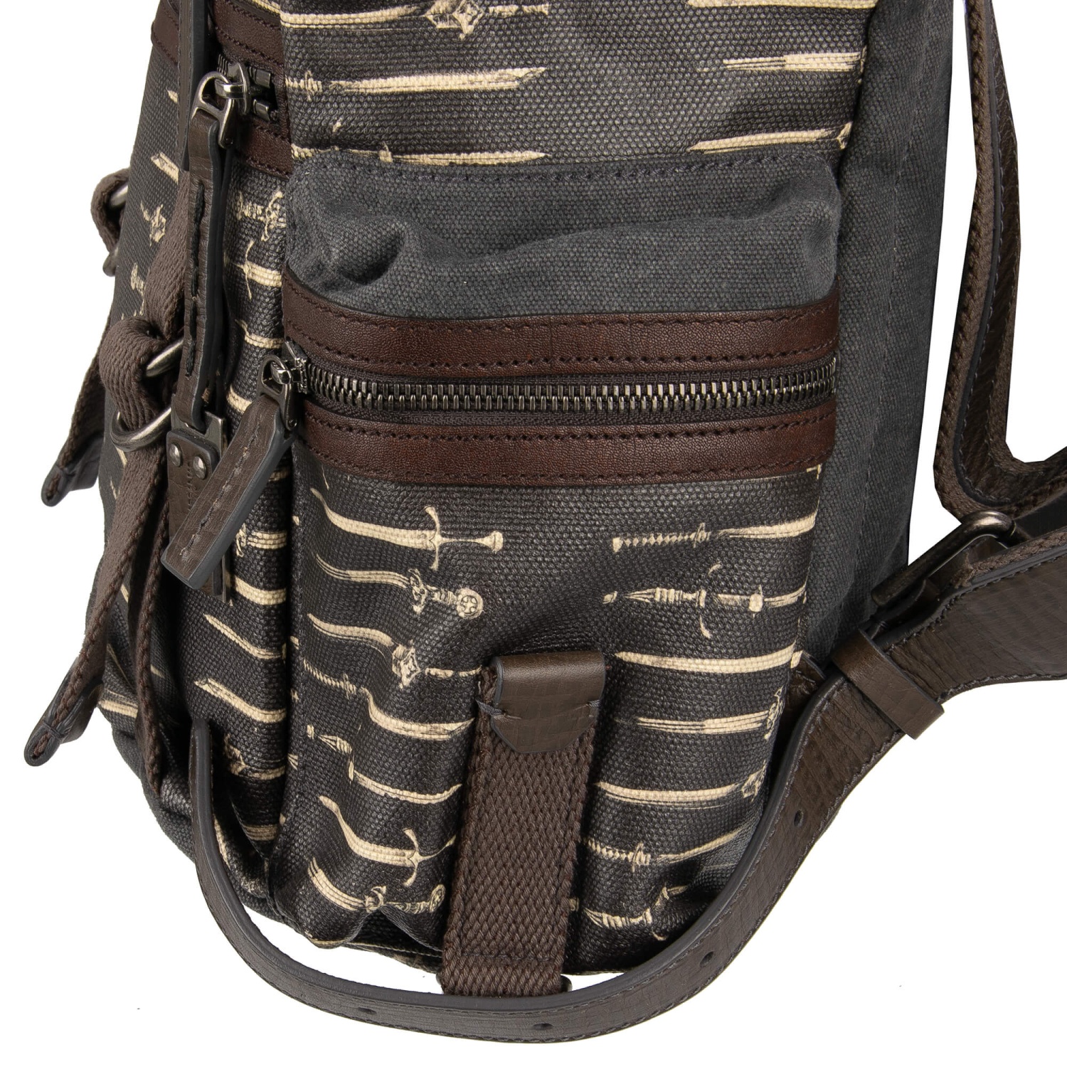 バッグ ARCHIVE DOLCE &GABBANA MILITARILY BAG DOLCE & GABBANA Military Canvas Leather Swords Print