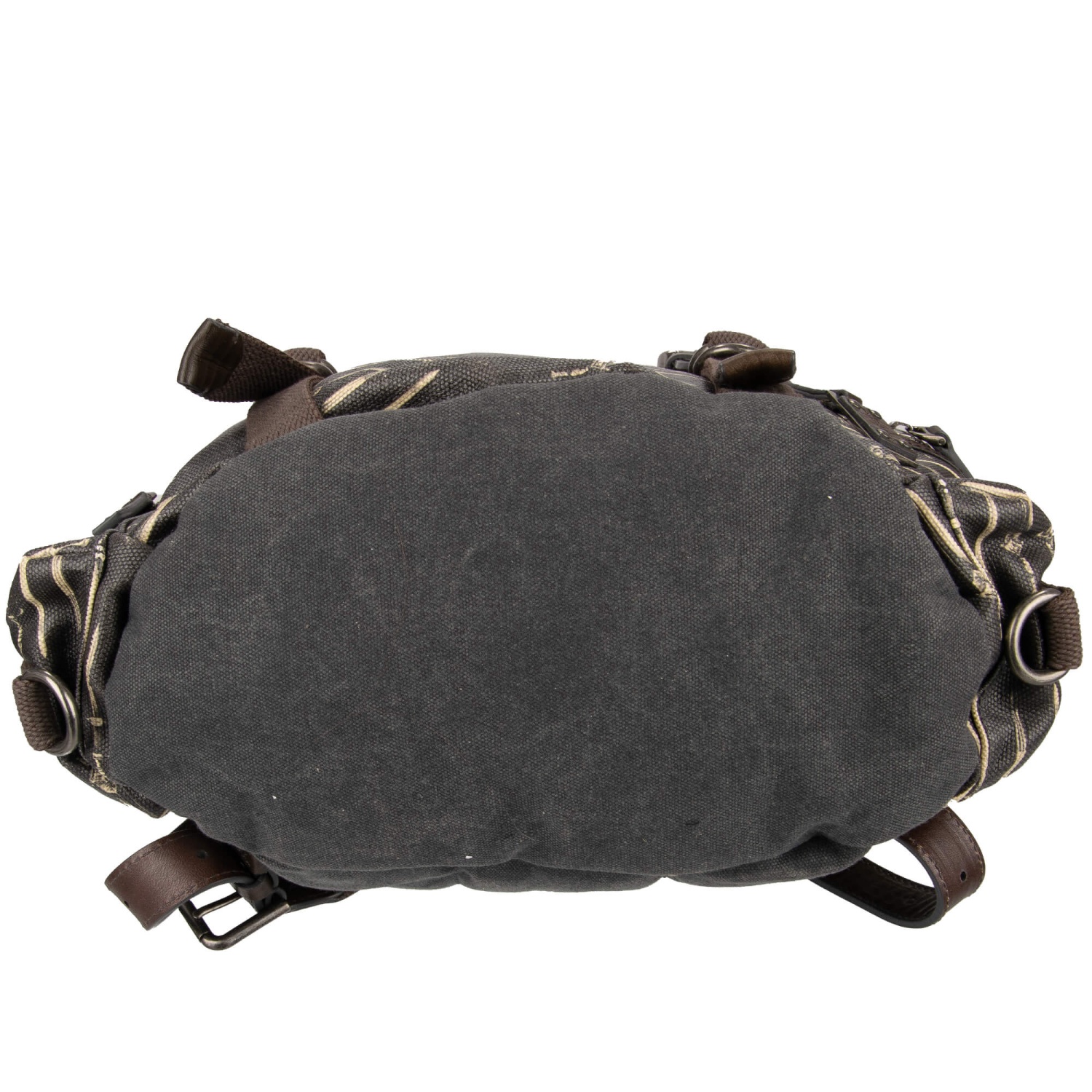 DOLCE & GABBANA Military Canvas Leather Swords Print