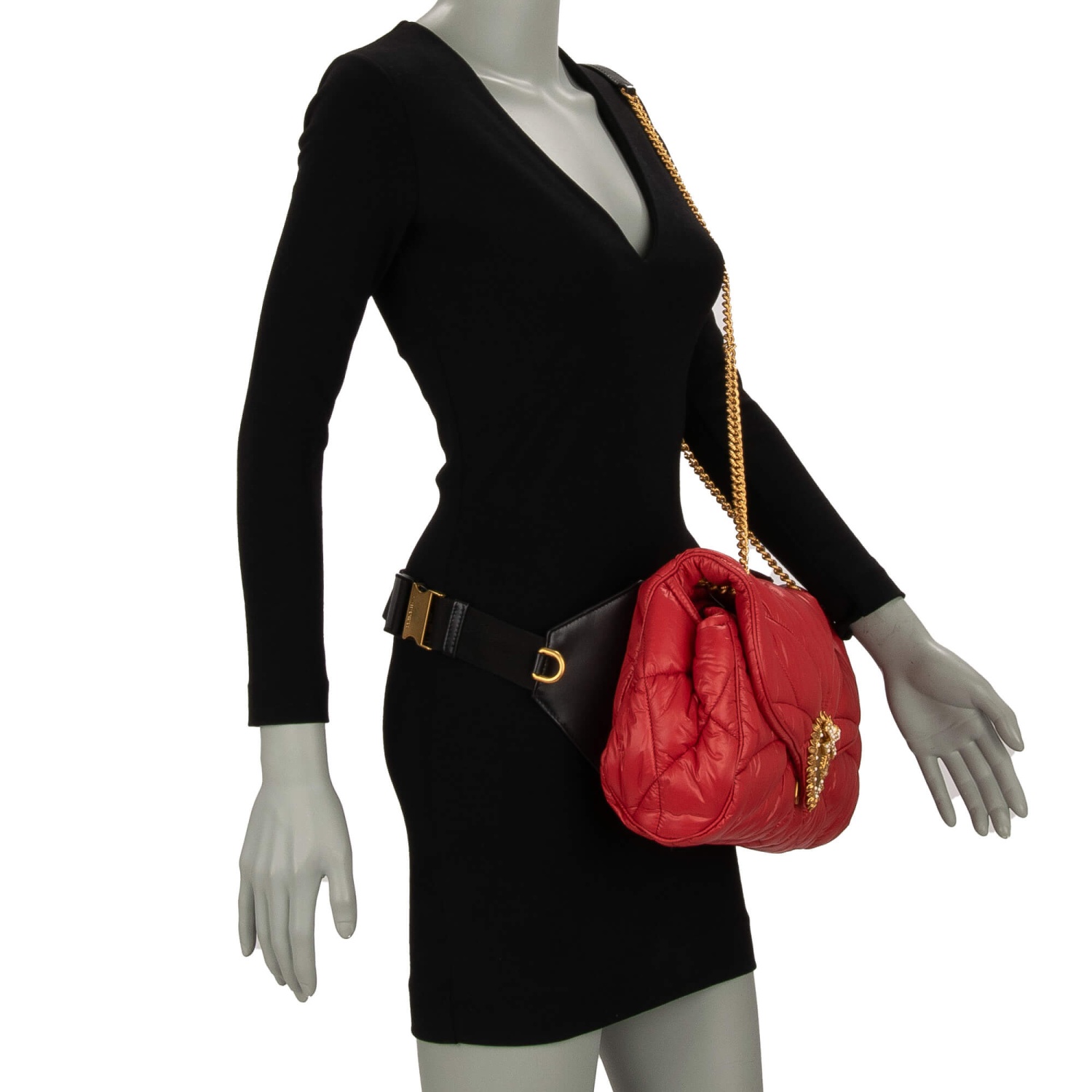 バッグ Dolce&Gabbana Devotion Belt Bag 3way DOLCE & GABBANA DEVOTION LEATHER BLACK BELT BAG | eBay