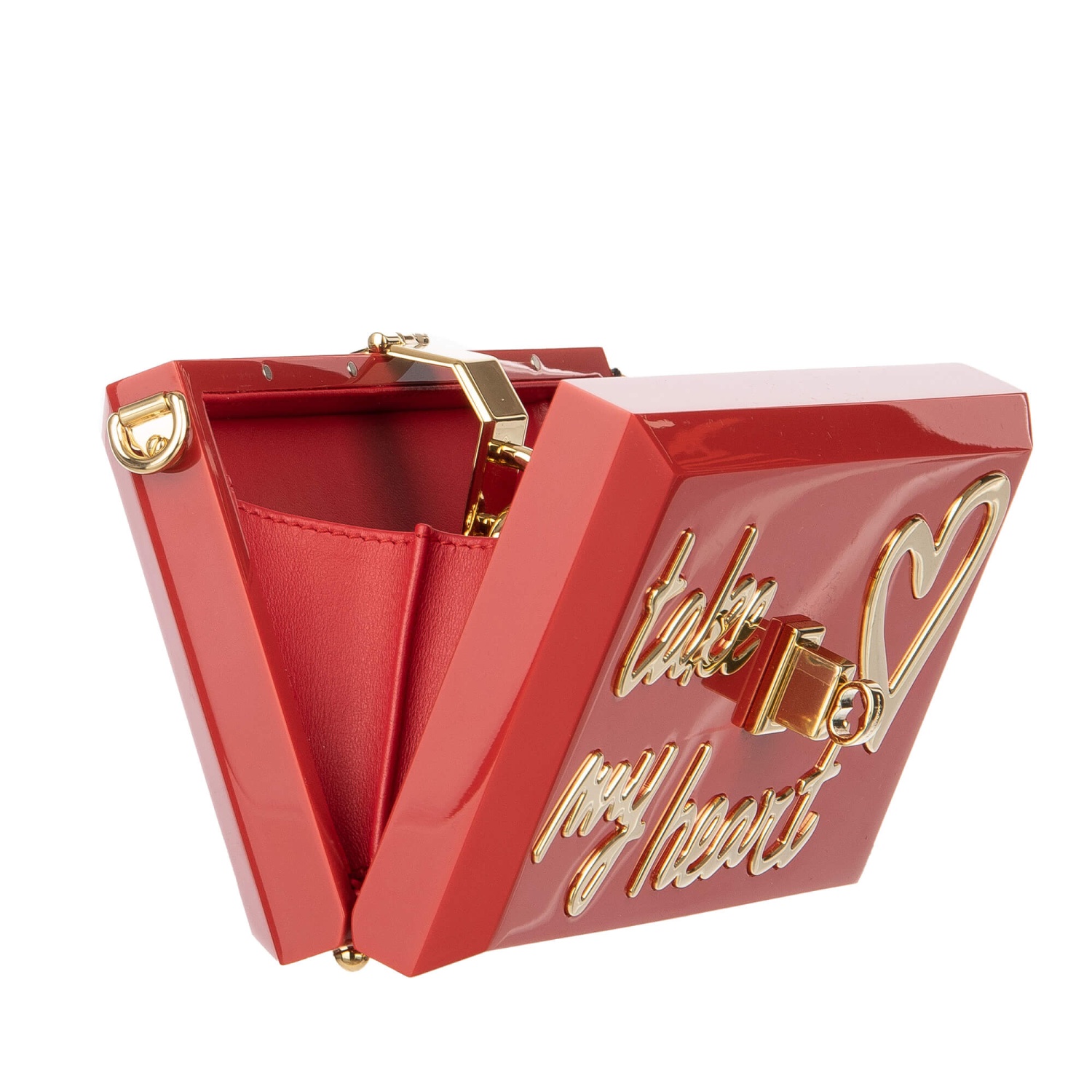 DOLCE & GABBANA Plexiglas Clutch Bag DOLCE BOX Take My Heart