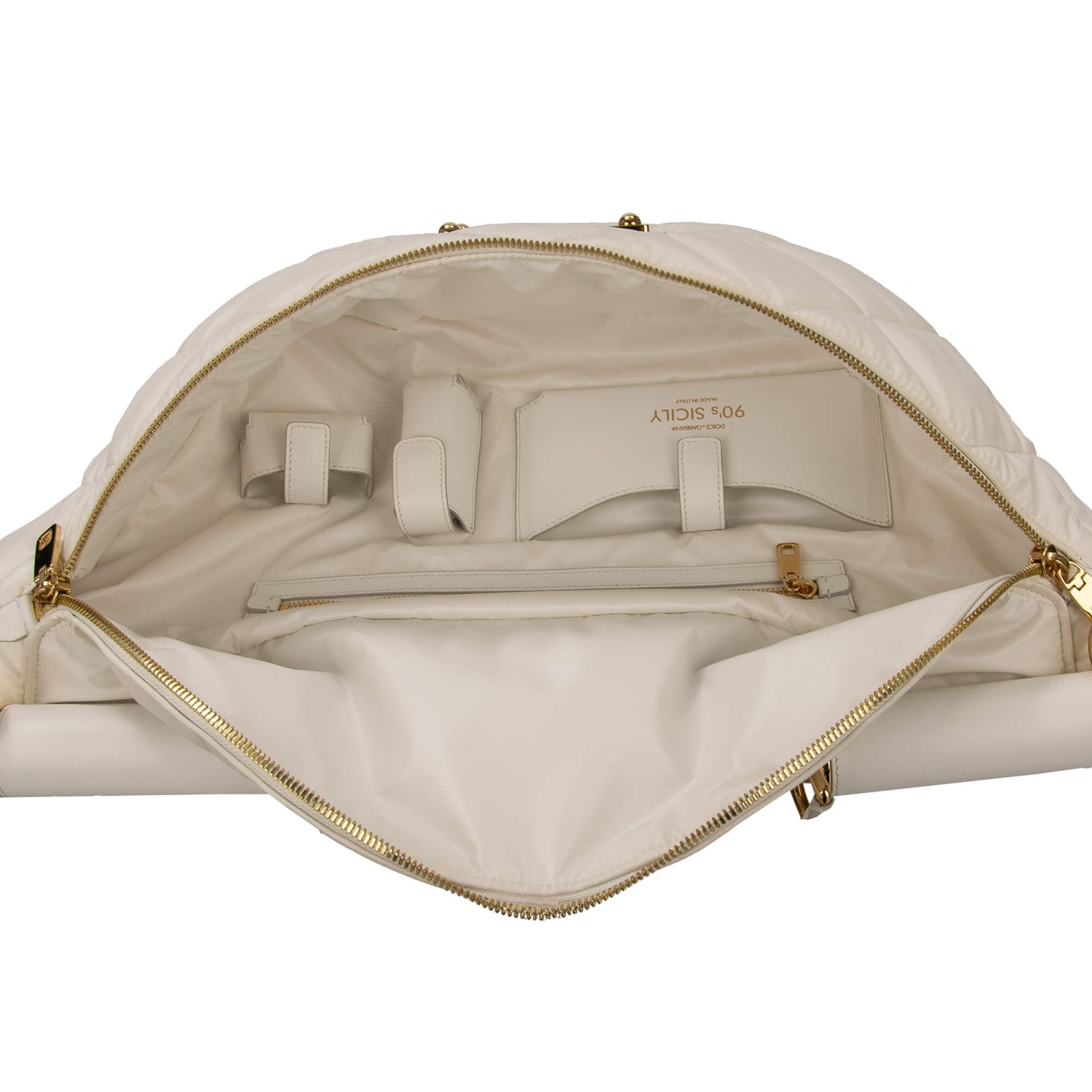 バッグ・カバンその他 Dolce&Gabbana Shoulder bag Sicily poudre Sicily Medium leather shoulder bag in neutrals - Dolce