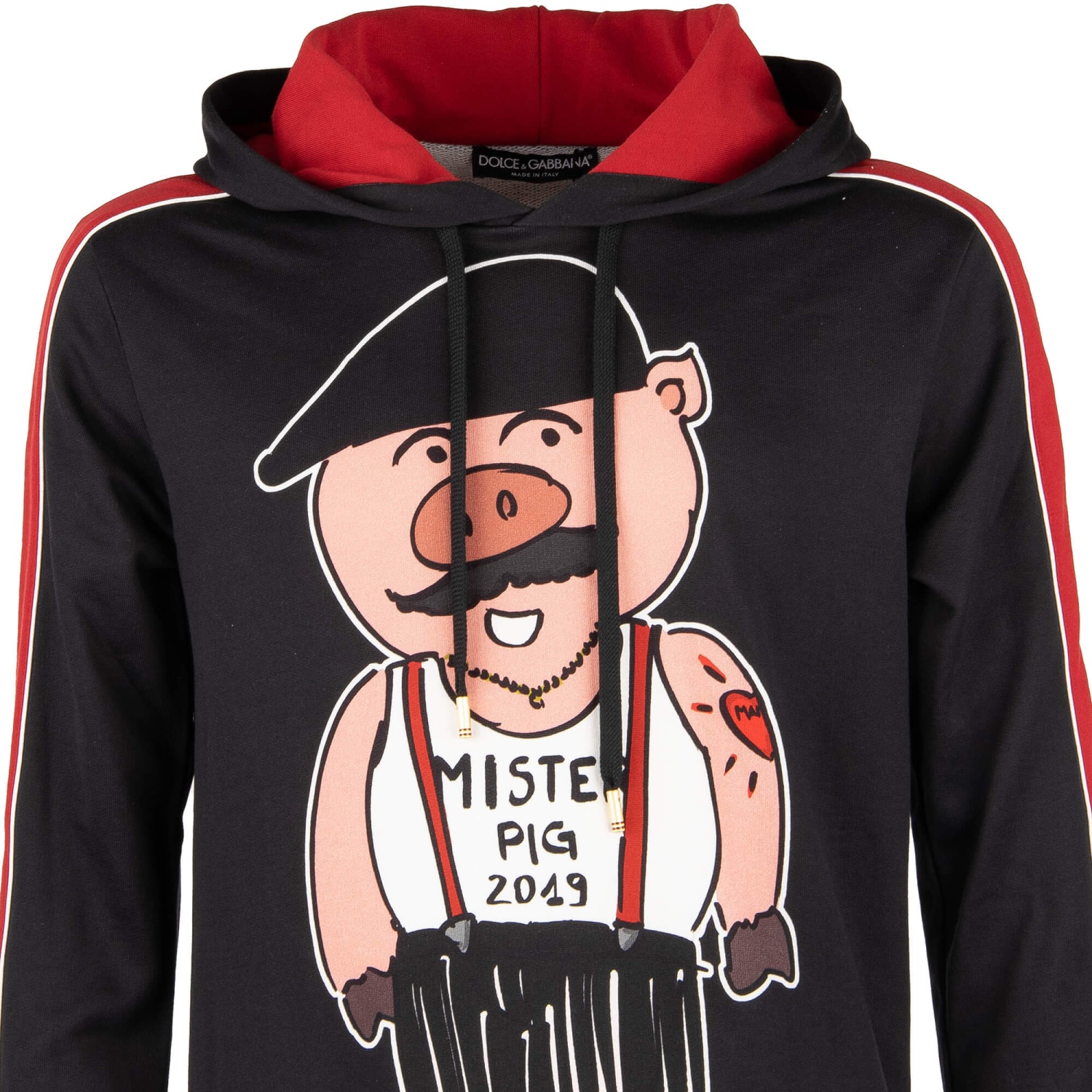パーカー・フーディ Dolce & Gabbana SS25 Embroidered hoodie (G9BJGZG7O2J A4567) Dolce & Gabbana Golden Pig Hoodie | Sendegaro US