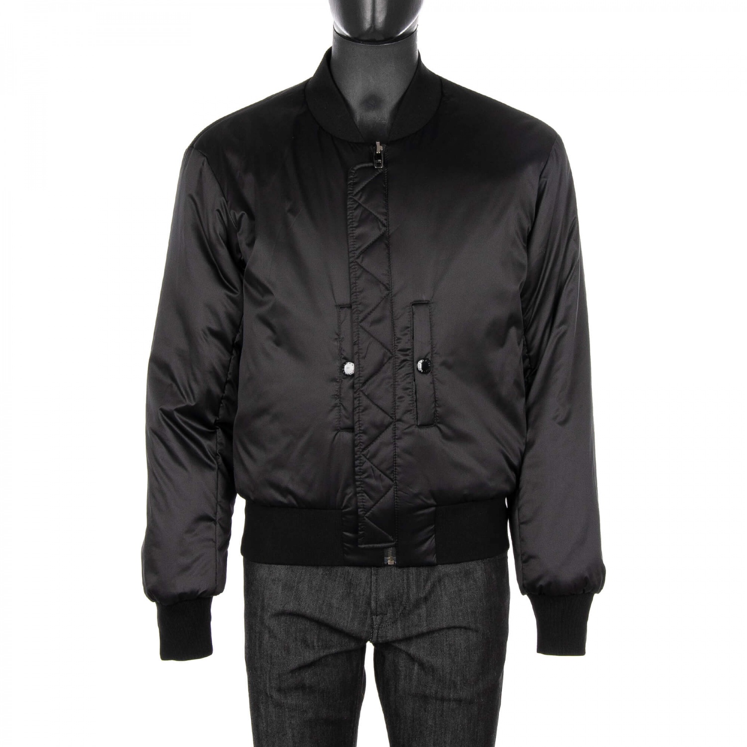 Dolce & Gabbana Two-Sided Bomber Jacket Dg Heaven with Pockets Black ...