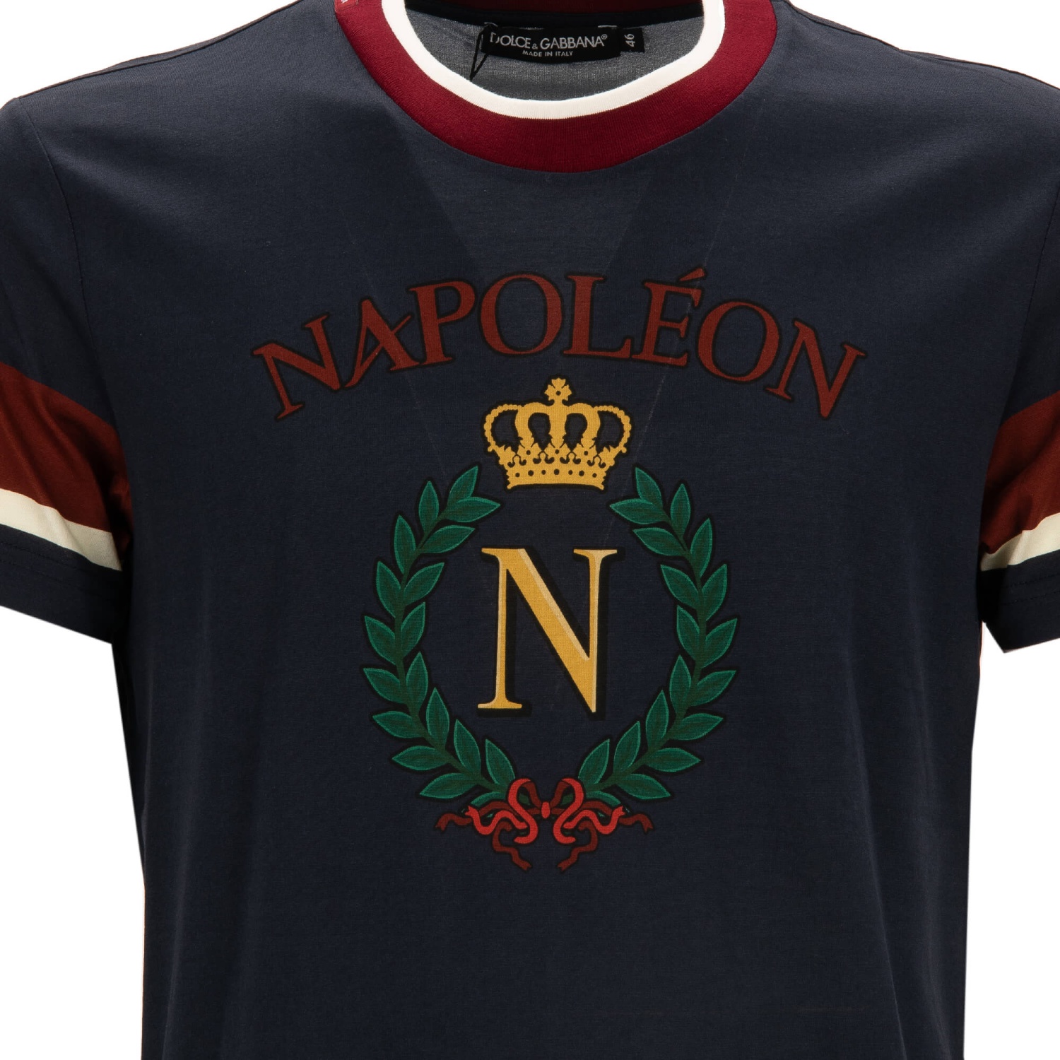 DOLCE & GABBANA DG Logo Royal Crown Napoleon Cotton T-Shirt Shirt