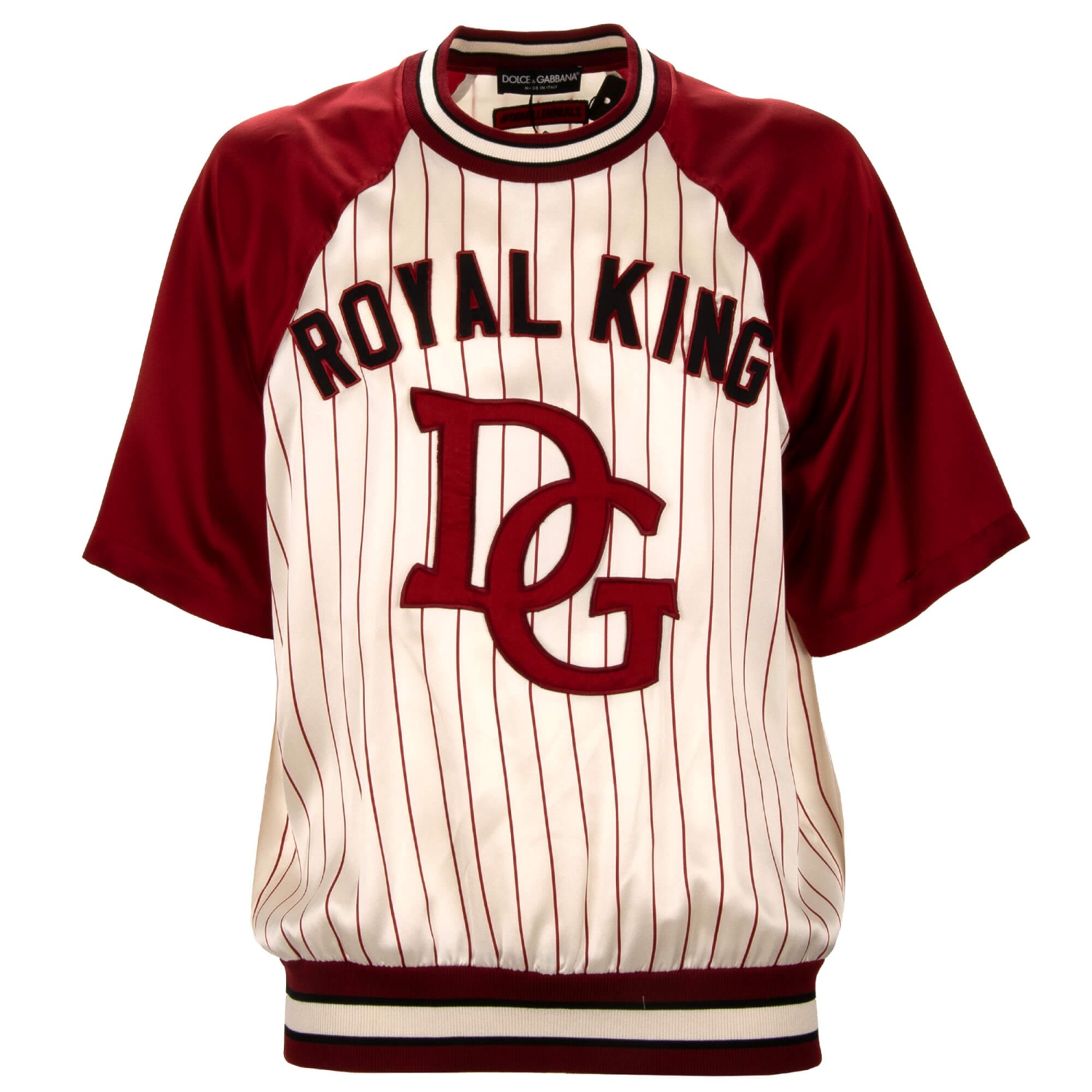 Dolce & Gabbana KINGロゴチケットパッチ 半袖Tシャツ Dolce & Gabbana KINGロゴチケットパッチ 半袖Tシャツ