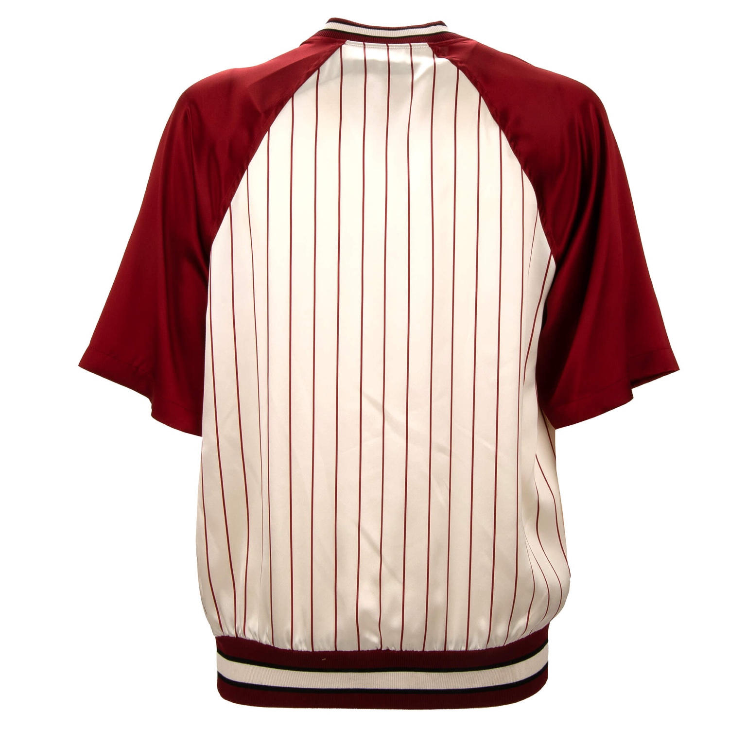 DOLCE & GABBANA Royal King DG Logo Patch Silk T-Shirt Shirt