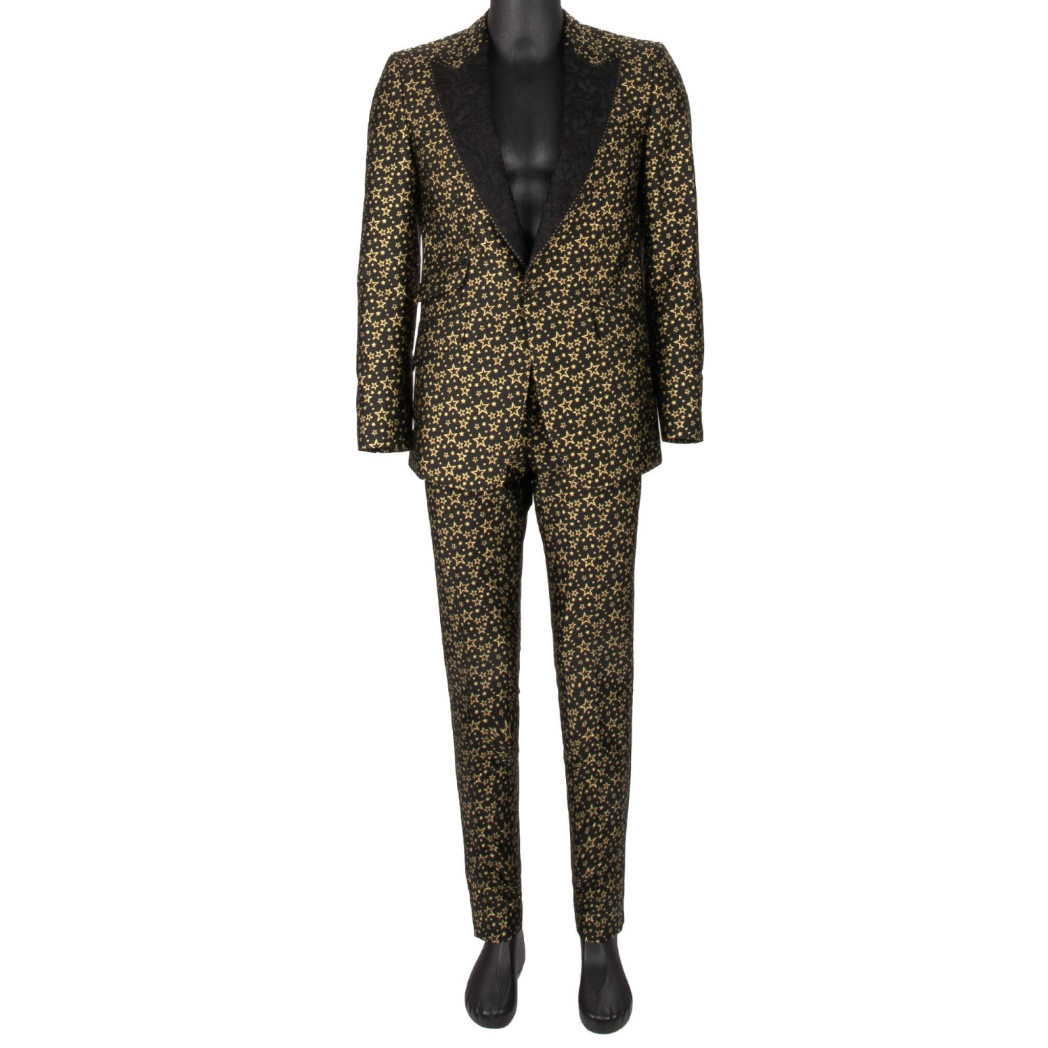 DOLCE & GABBANA SICILIA Star Jacquard Suit Jacket Blazer