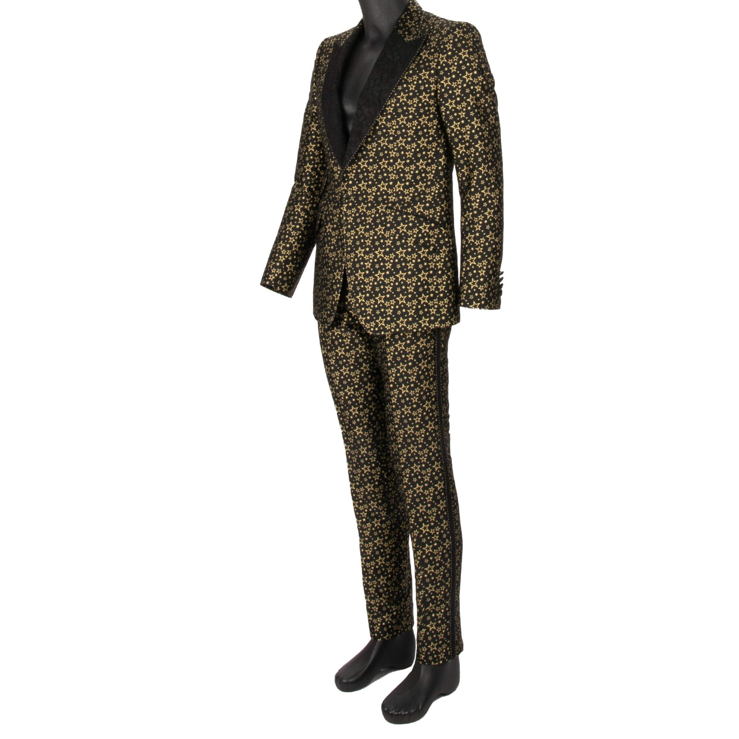 DOLCE & GABBANA SICILIA Star Jacquard Suit Jacket Blazer Pants