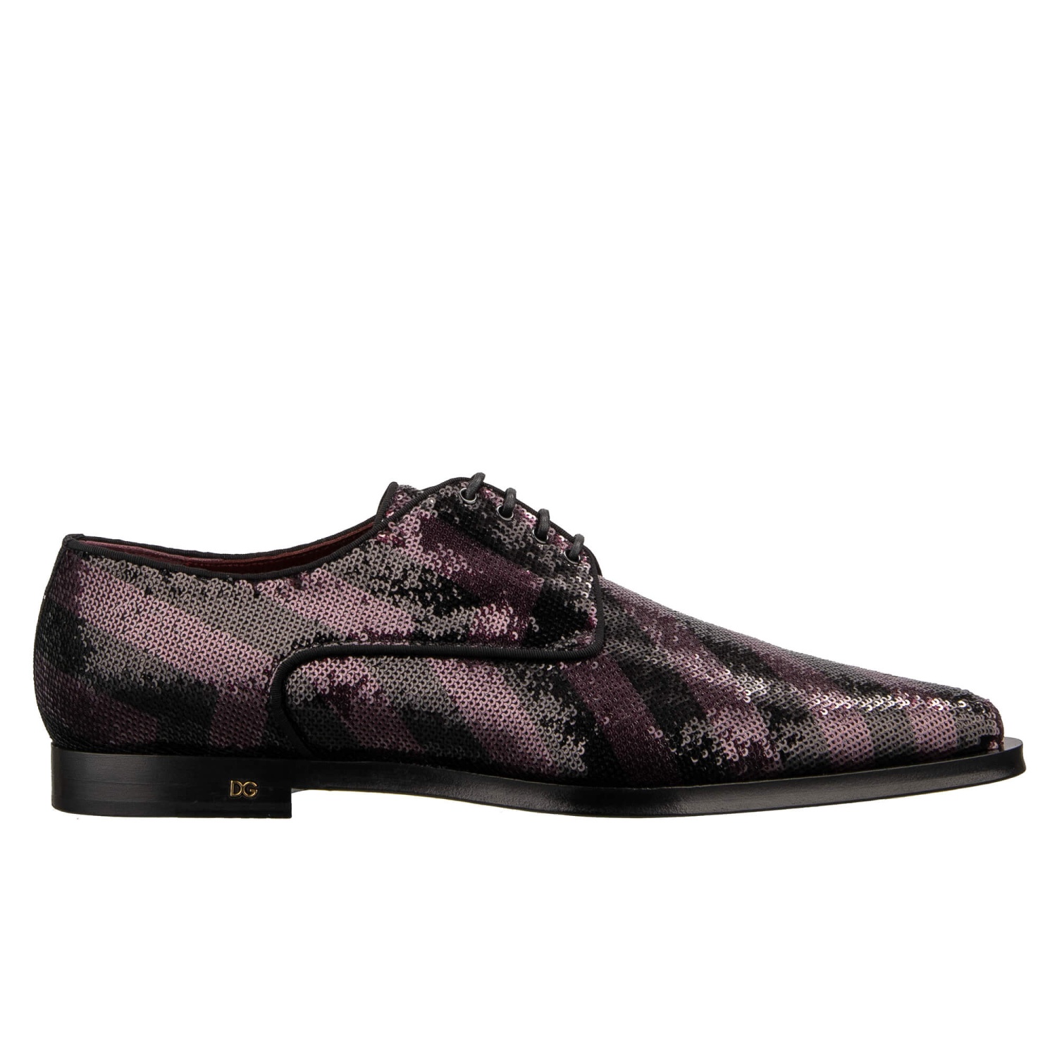 DOLCE & GABBANA Sequin Lace DG Gold Logo Shoes MILLENIALS  display picture 2