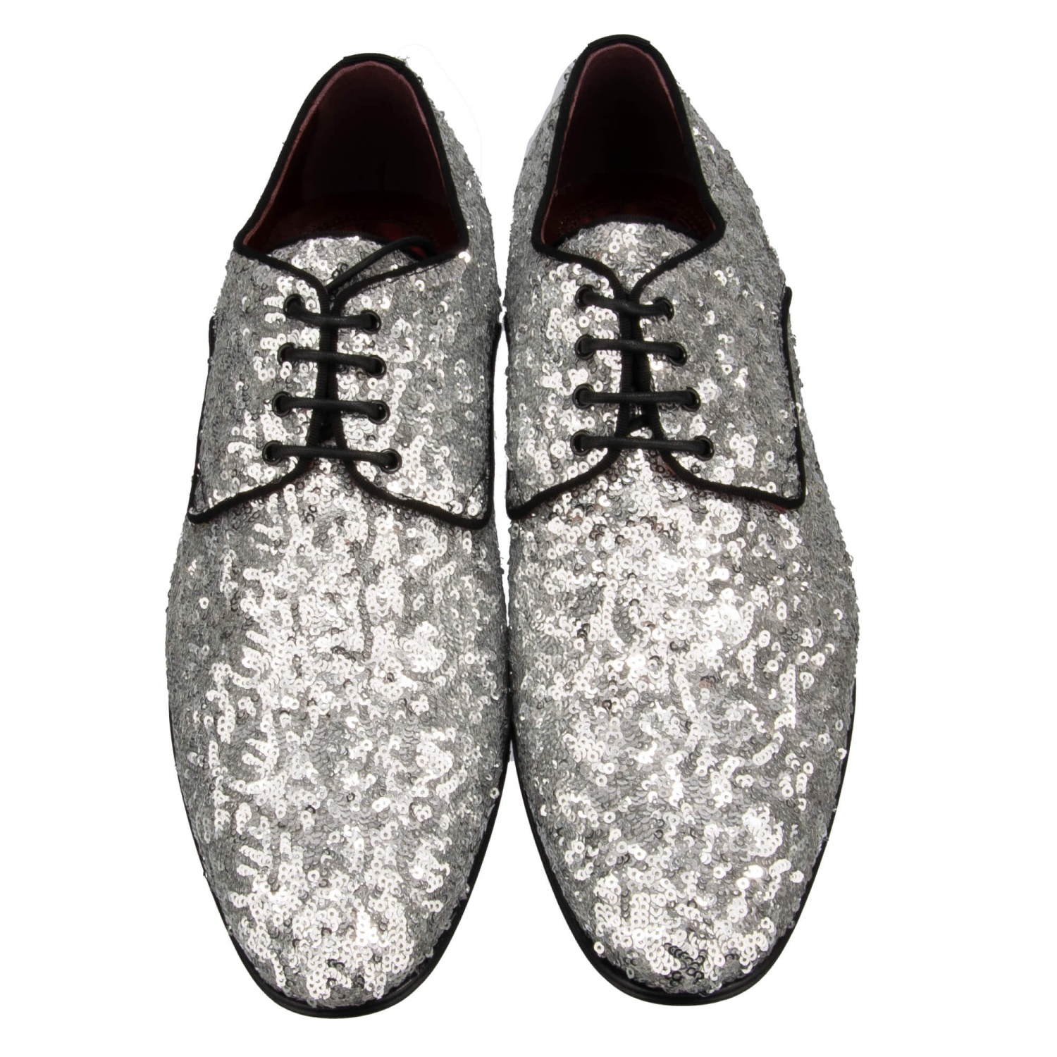 DOLCE & GABBANA Sequin Lace DG Logo Party Derby Shoes  display picture 3