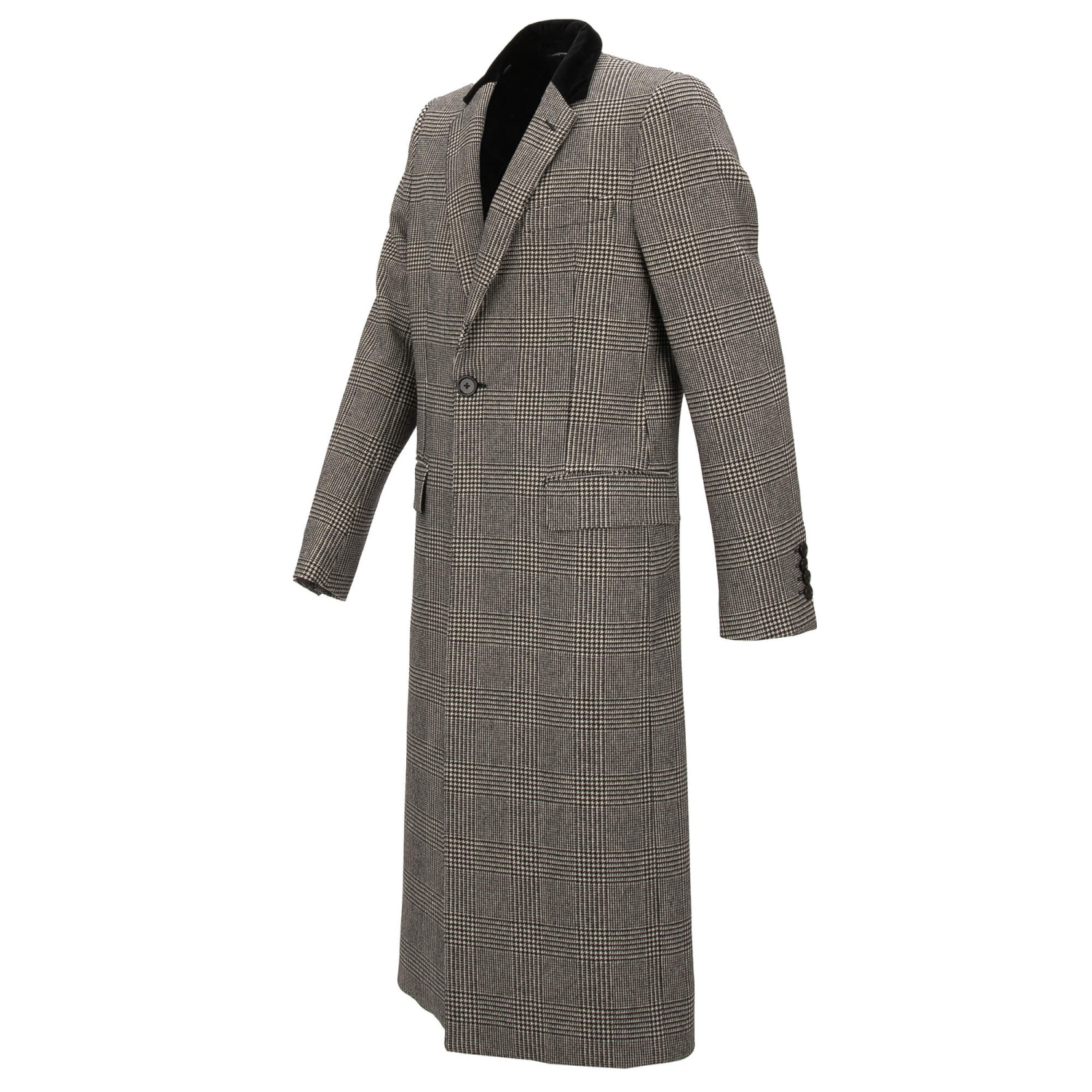 【関税&送料込み】Dolce & Gabbana Wool Tweed Coat DOLCE-GABBANA-Single-Breasted-