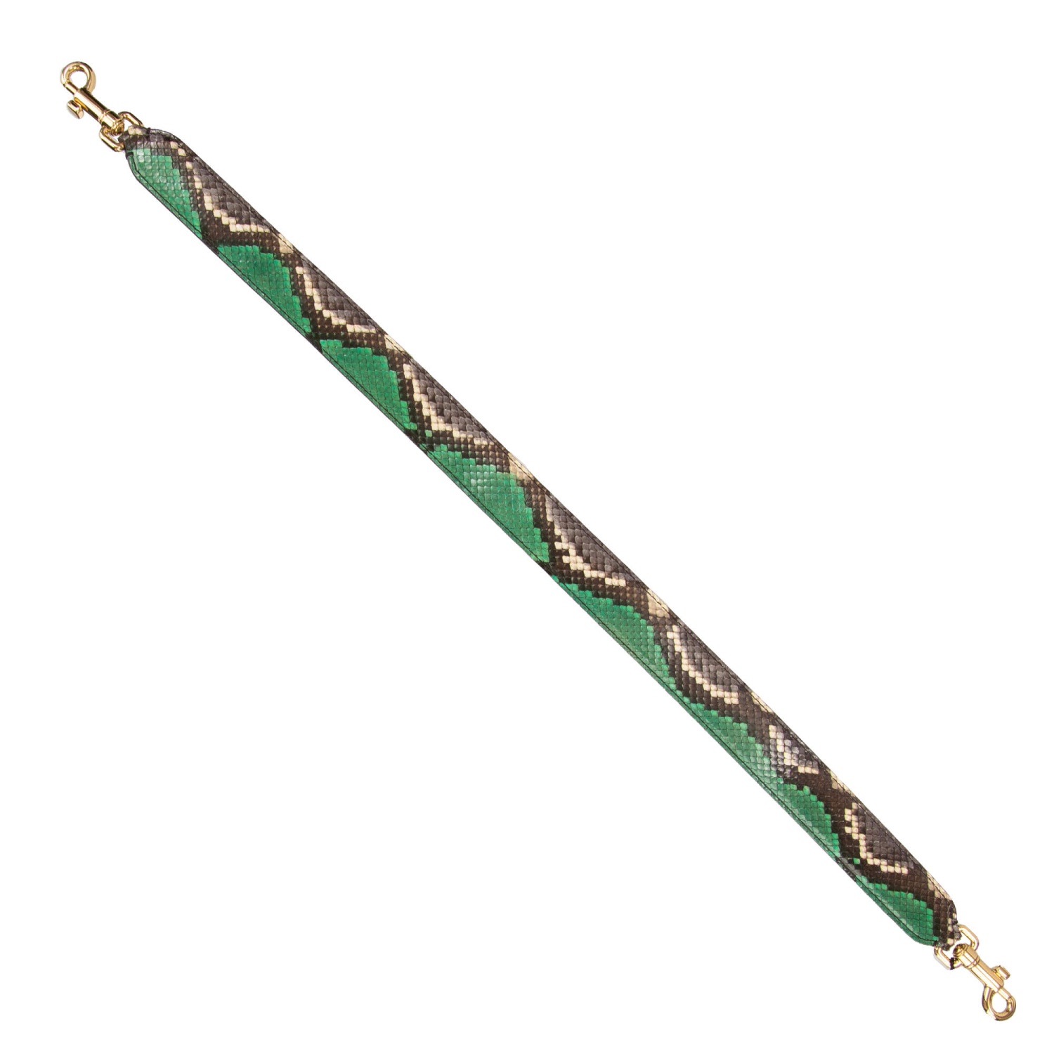 DOLCE & GABBANA カレット フリント ホンチョ F5N33TGDS12 HH98D DOLCE & GABBANA Snake Leather Bag Strap Handle Green Purple