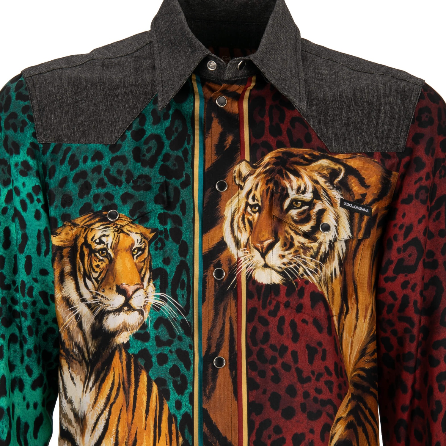 トップス archive dolce&gabbana tiger t-shirt Dolce & Gabbana Tiger Graphic Tee Short Sleeve- White T