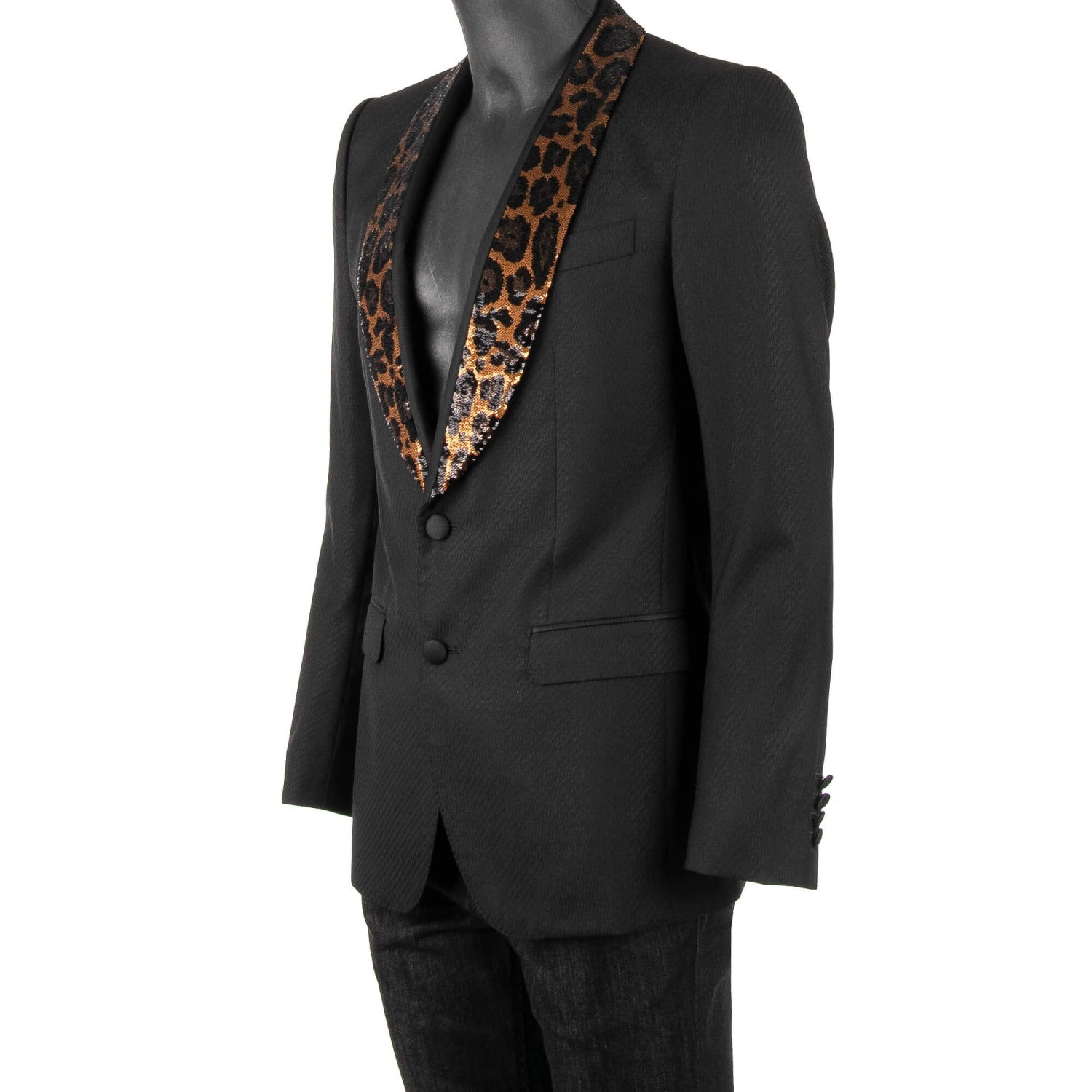 テーラードジャケット Dolce&Gabbana Wool And Silk Tuxedo Wool and silk Martini-fit tuxedo suit in Black for Men
