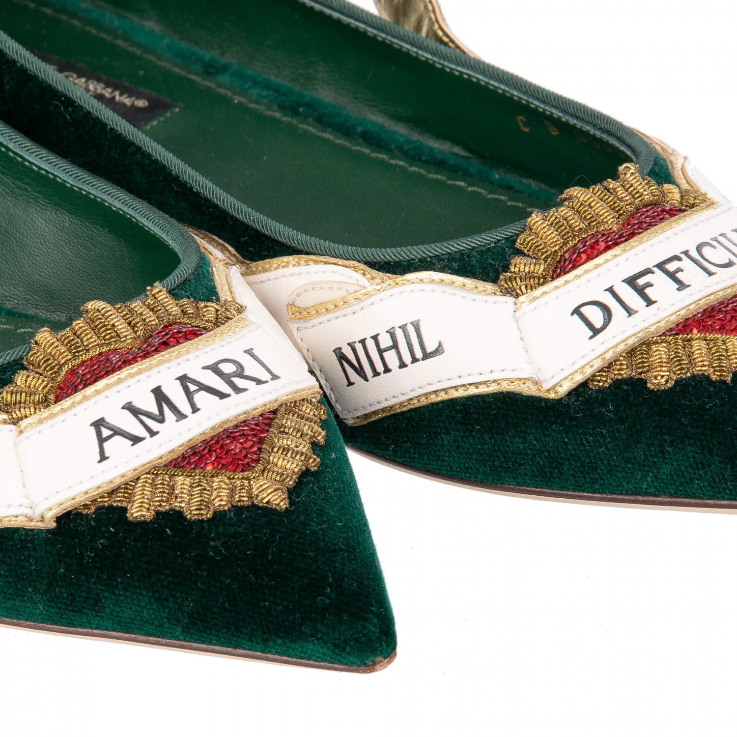 【関税＆送料込み】Dolce & Gabbana Velvet Ballerina Printed velvet ballet flats in Print for Women