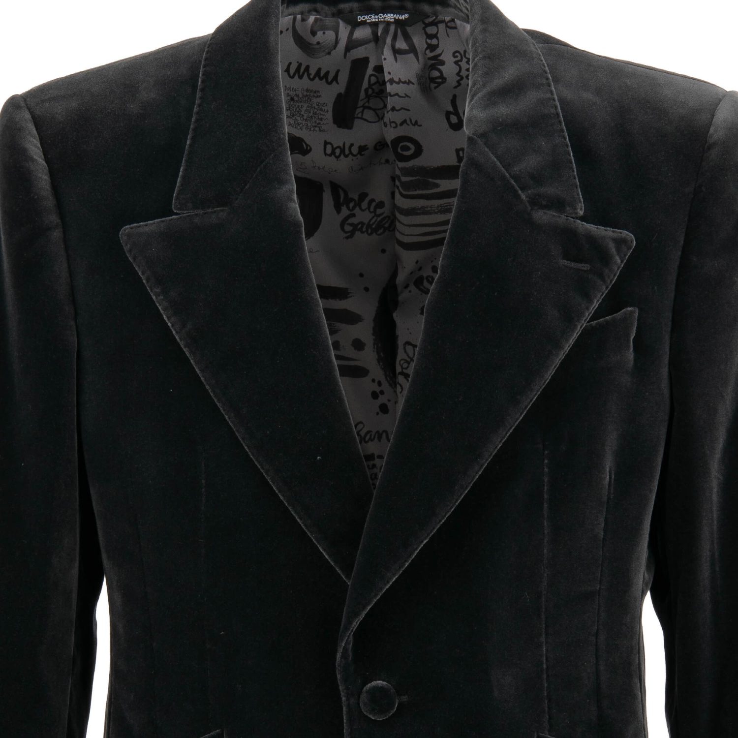 DOLCE & GABBANA コート 50 DOLCE&GABBANA Double-breasted satin-trimmed wool-blend gabardine