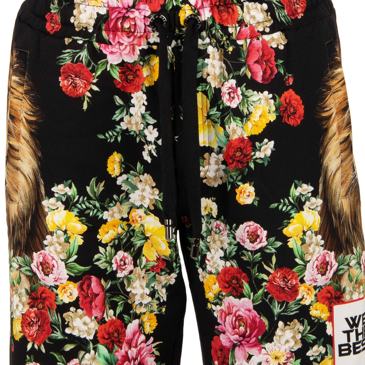 DOLCE & GABBANA x DJ KHALED Sweatshorts Shorts Lion Flowers Black