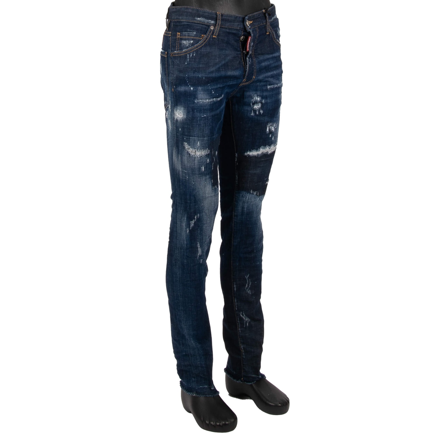 クラシック DSQUARED2 Distressed Cool Guy Jean Kick Ass Beads 5-Pockets パンツ