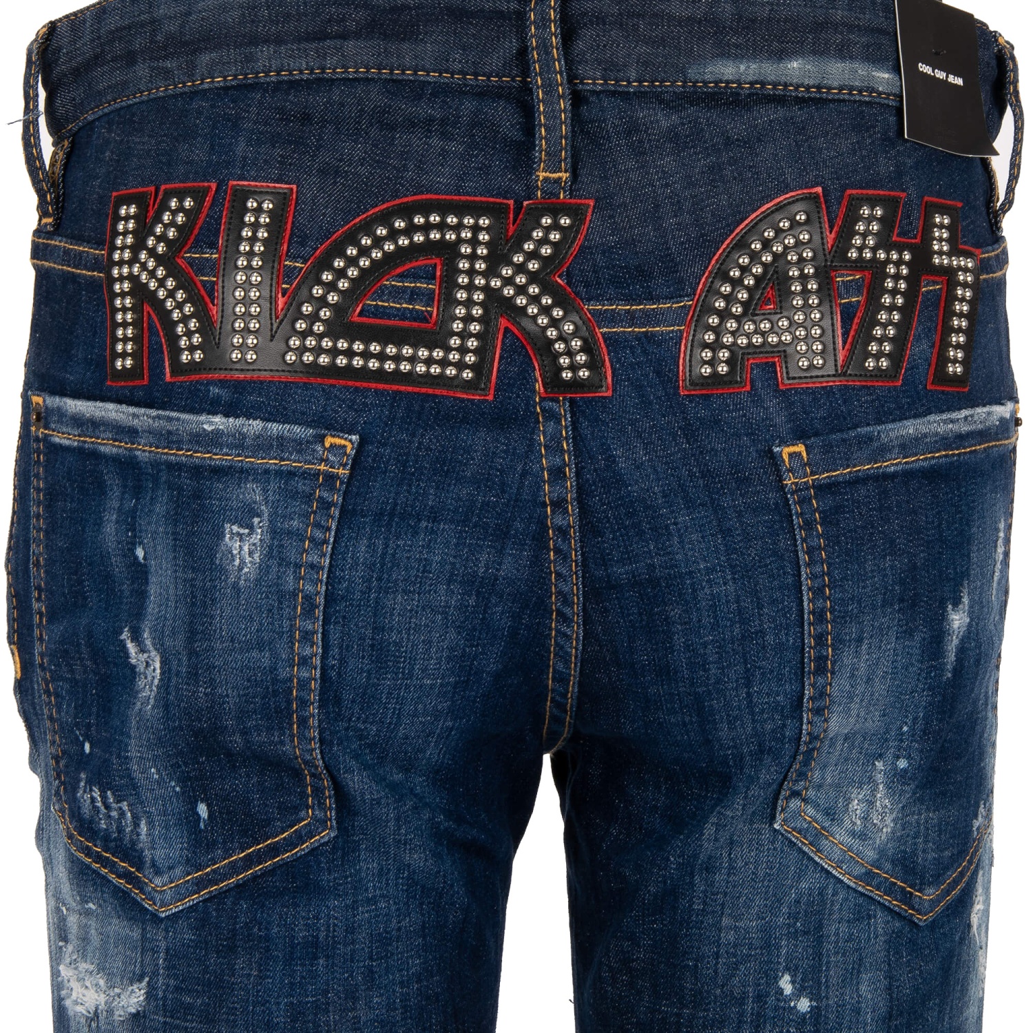 よく見る「芸能人が愛用 JEAN GUY COOL Distressed DSQUARED2 Pearl Jeans Ass Kick デニム/ジーンズ