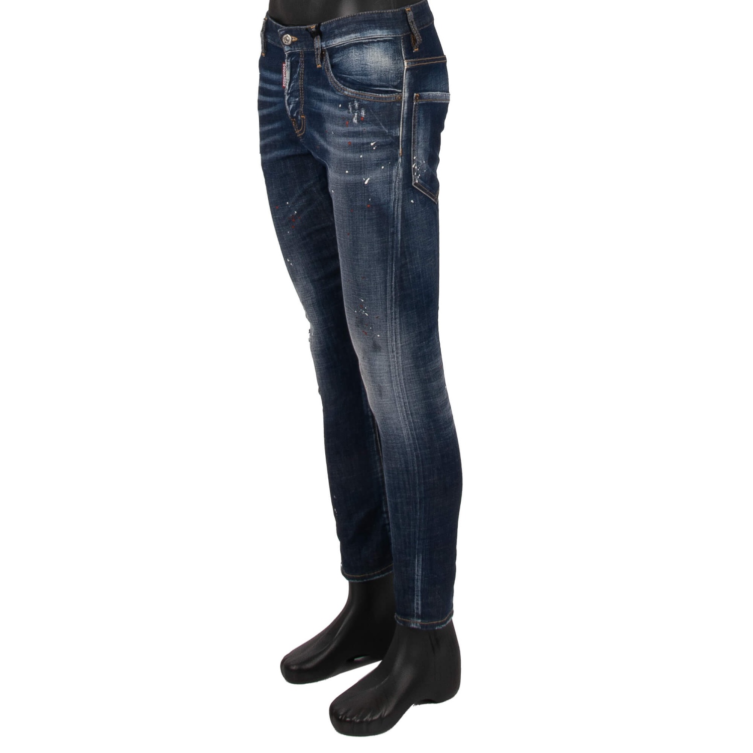 DSQUARED2 Distressed SEXY TWIST JEAN Maple Logo Color Jeans
