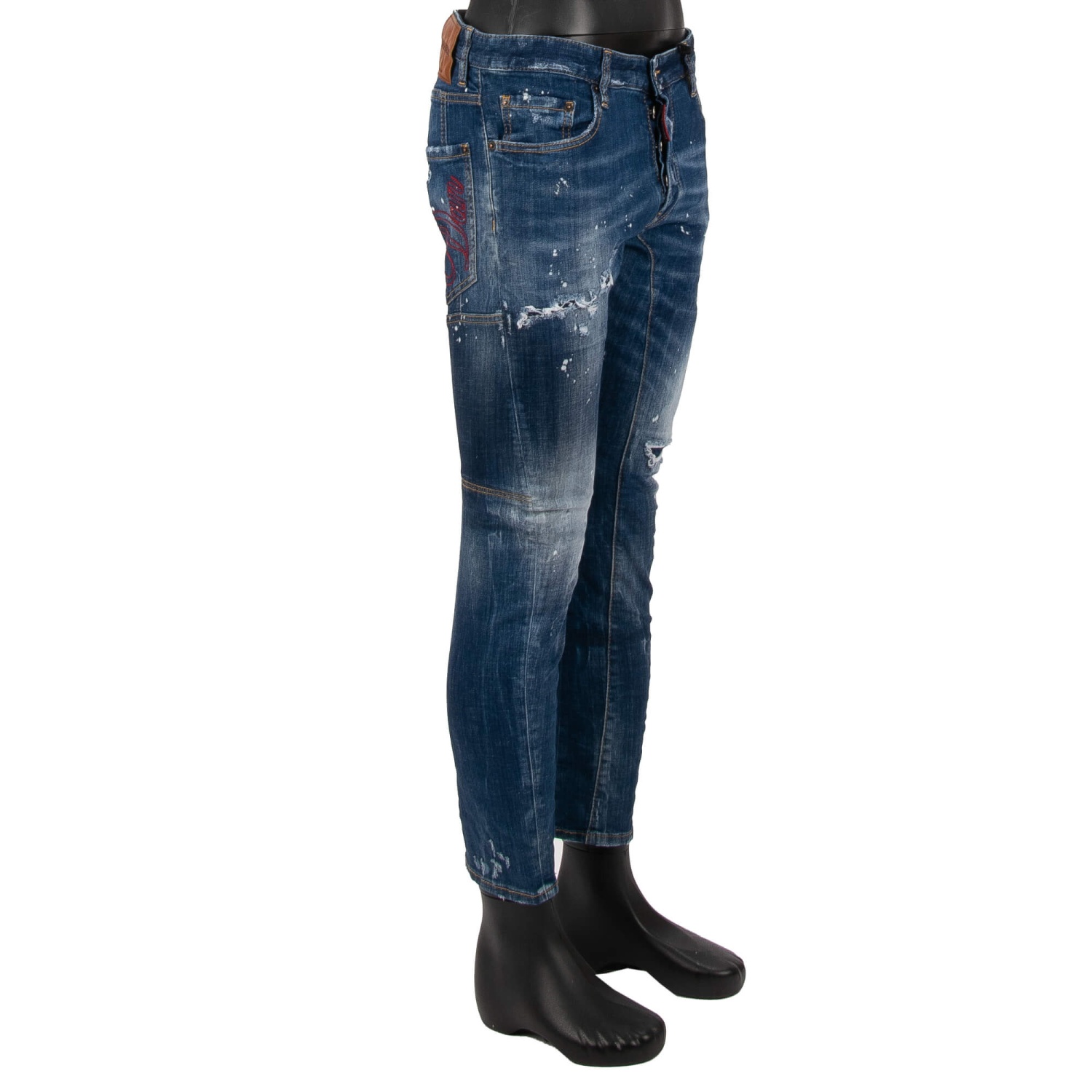 DSQUARED2 Distressed TIDY BIKER JEAN Dan Dean Jeans Pants Skinny