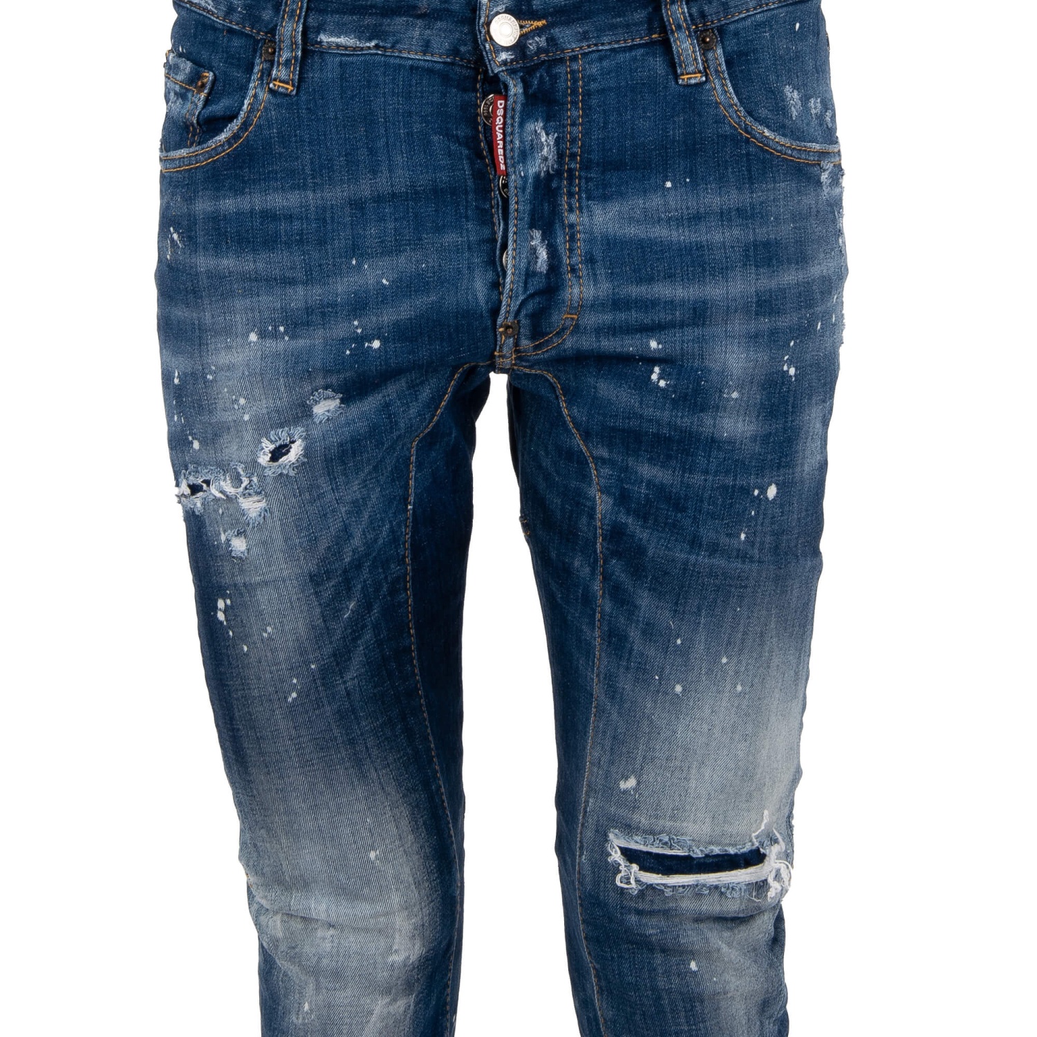 DSQUARED2 Distressed TIDY BIKER JEAN Dan Dean Jeans Pants