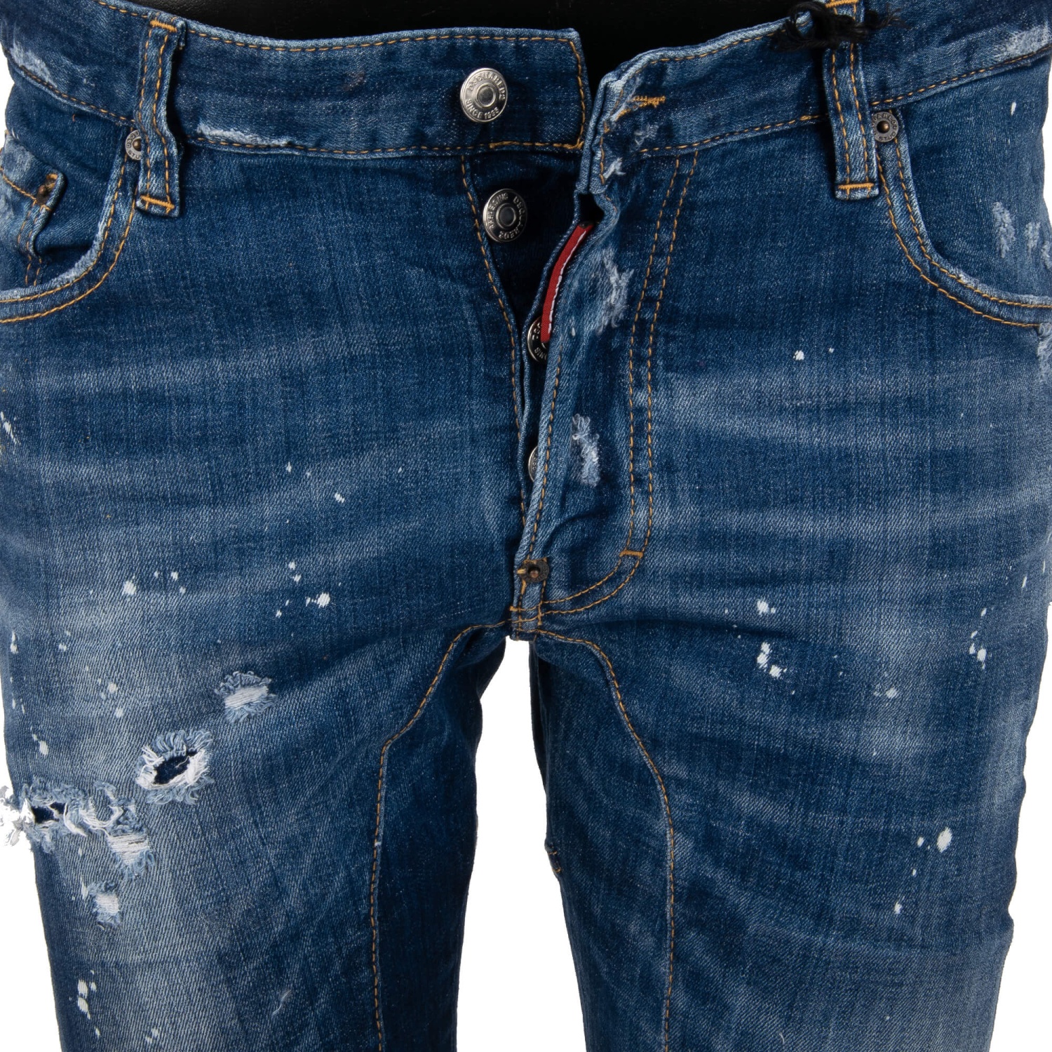 DSQUARED2 Distressed TIDY BIKER JEAN Dan Dean Jeans Pants