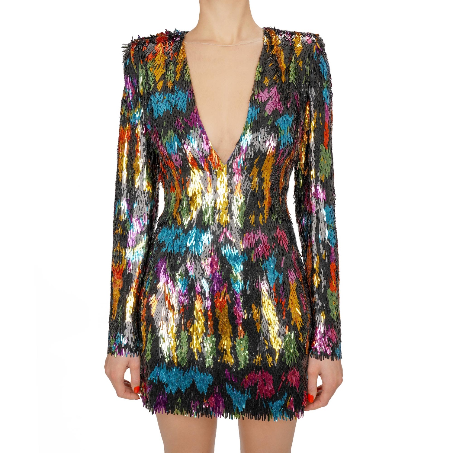 knee length dresses for ladies Birdie Sequin Fringe Mini Dress HOTPK – Tadashi Shoji Official Online  Boutique