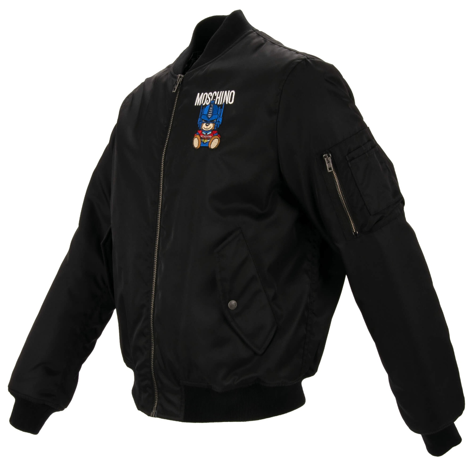 MOSCHINO COUTURE Transformers Robot Nylon Embroidered Bomber