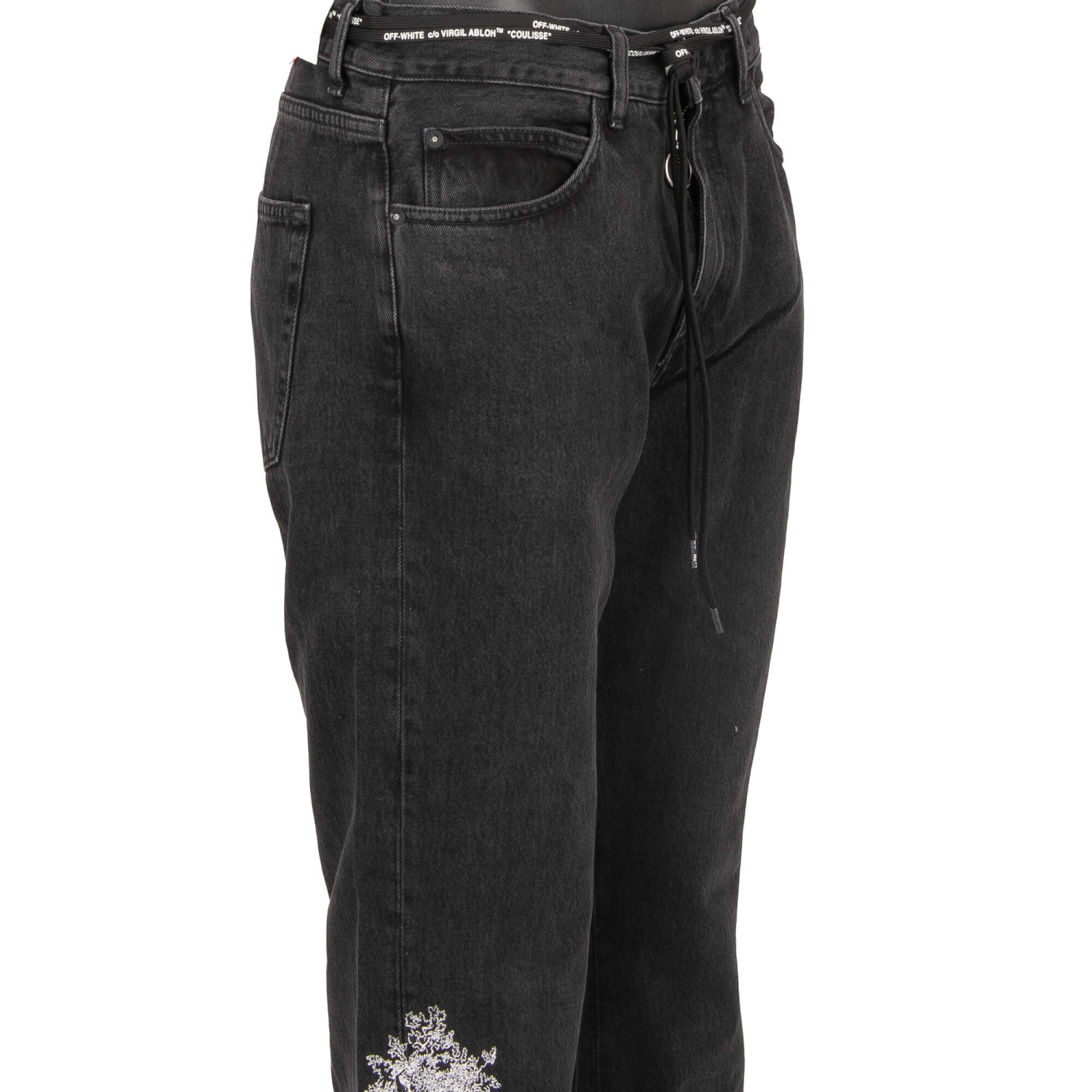 OFF-WHITE Virgil Abloh Gothic Embroidered Slim Back Dart