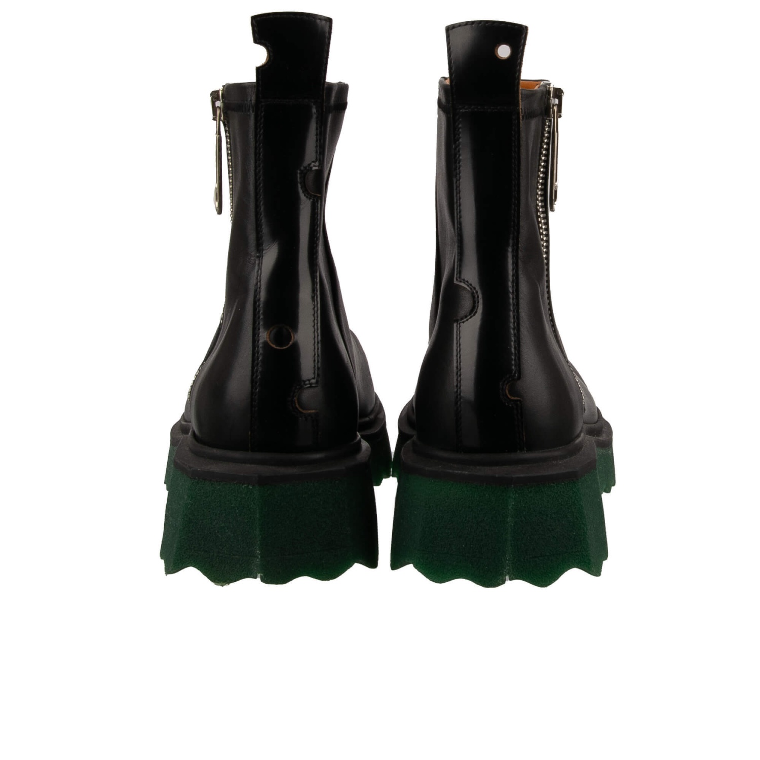 ショートブーツ・ブーティ Sponge Loafer Ankle Boots - Off White - Black/Militaire - Le Off-White | Shoes | Sponge Loafer Ankle Boots Off White
