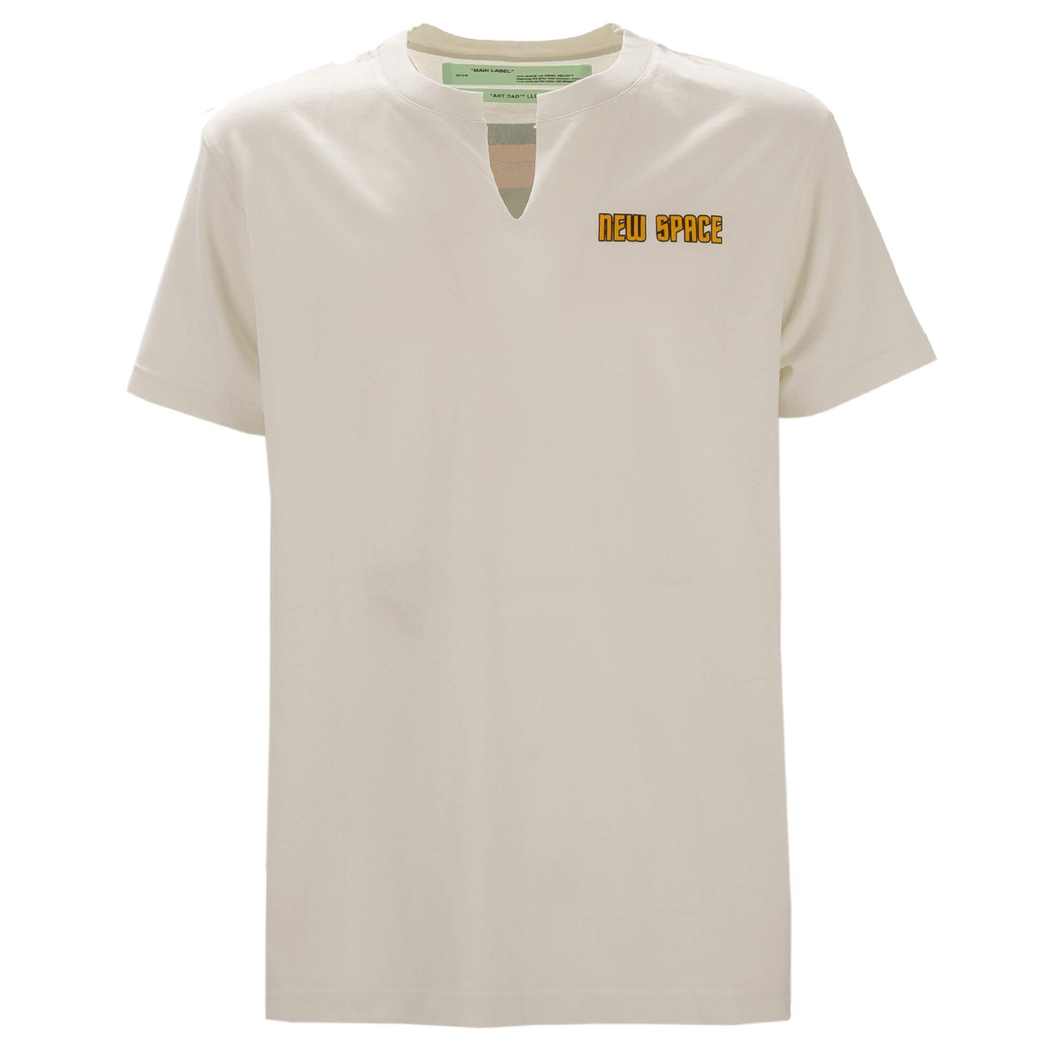 OFF-WHITE Virgil Abloh Oversize New Space Art Dad Print T-Shirt