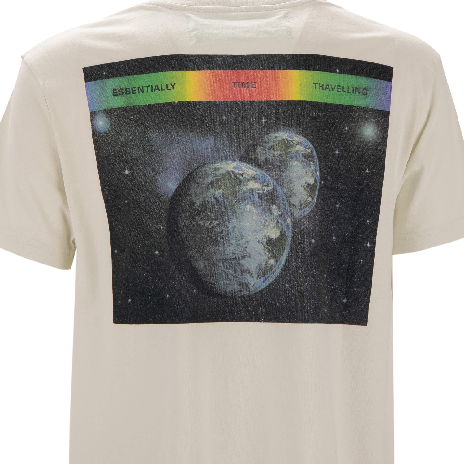 トップス Etavirp Virgil Efects Tee WHITE L OFF-WHITE Virgil Abloh Oversize New Space Art Dad Print T