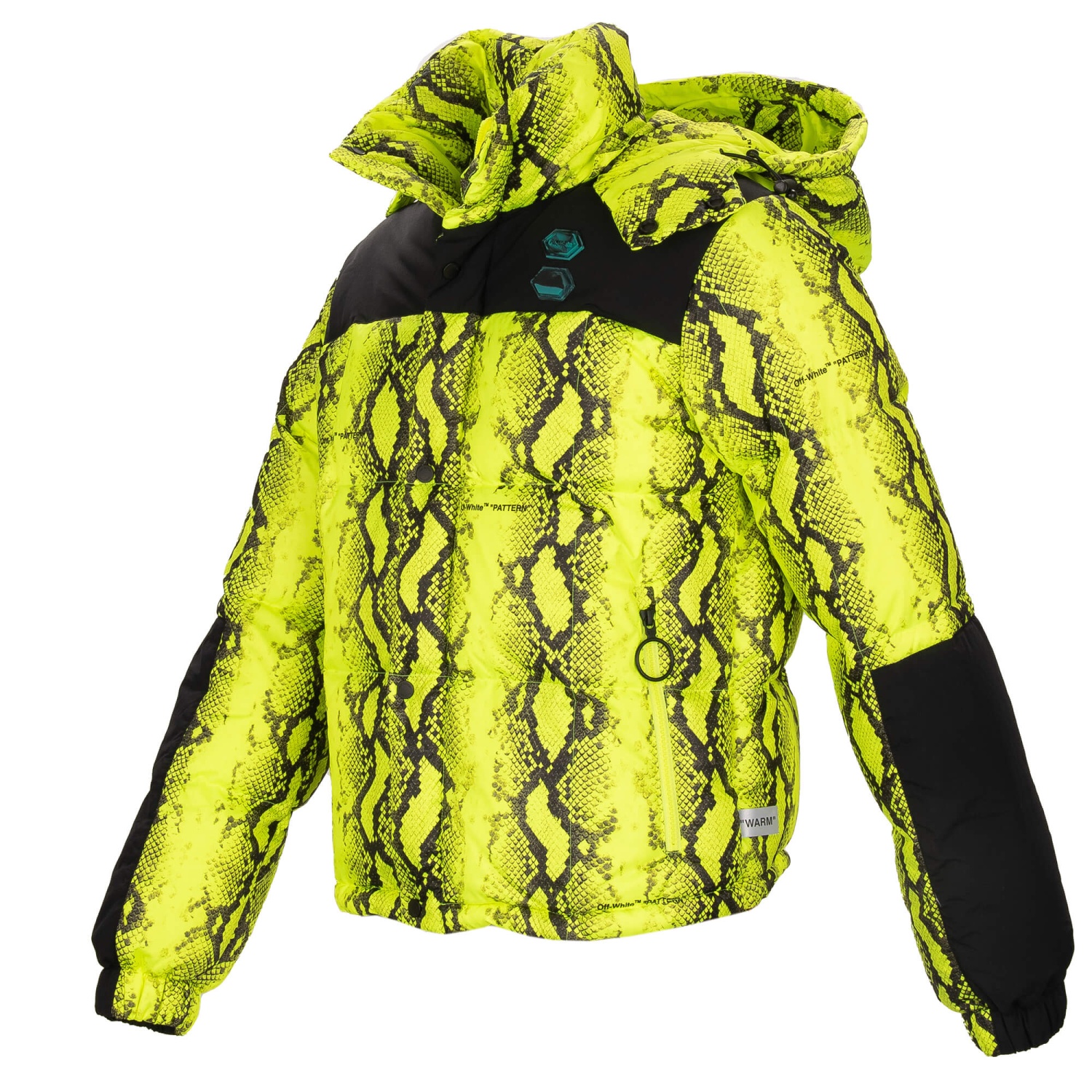 OFF-WHITE Virgil Abloh Oversize Snake Puffer Down Jacket