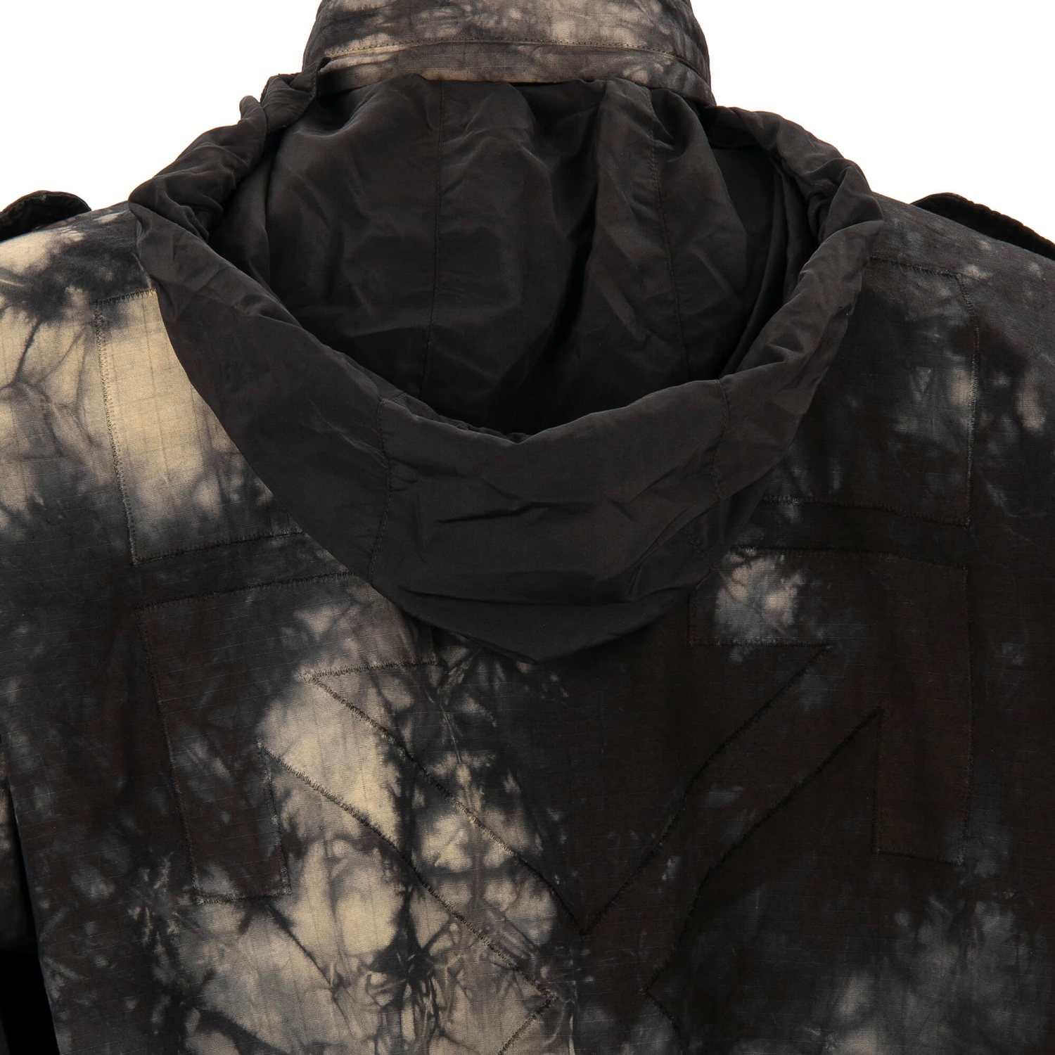 OFF-WHITE Virgil Abloh Tie-Dye New Field Jacket with Hood Pockets