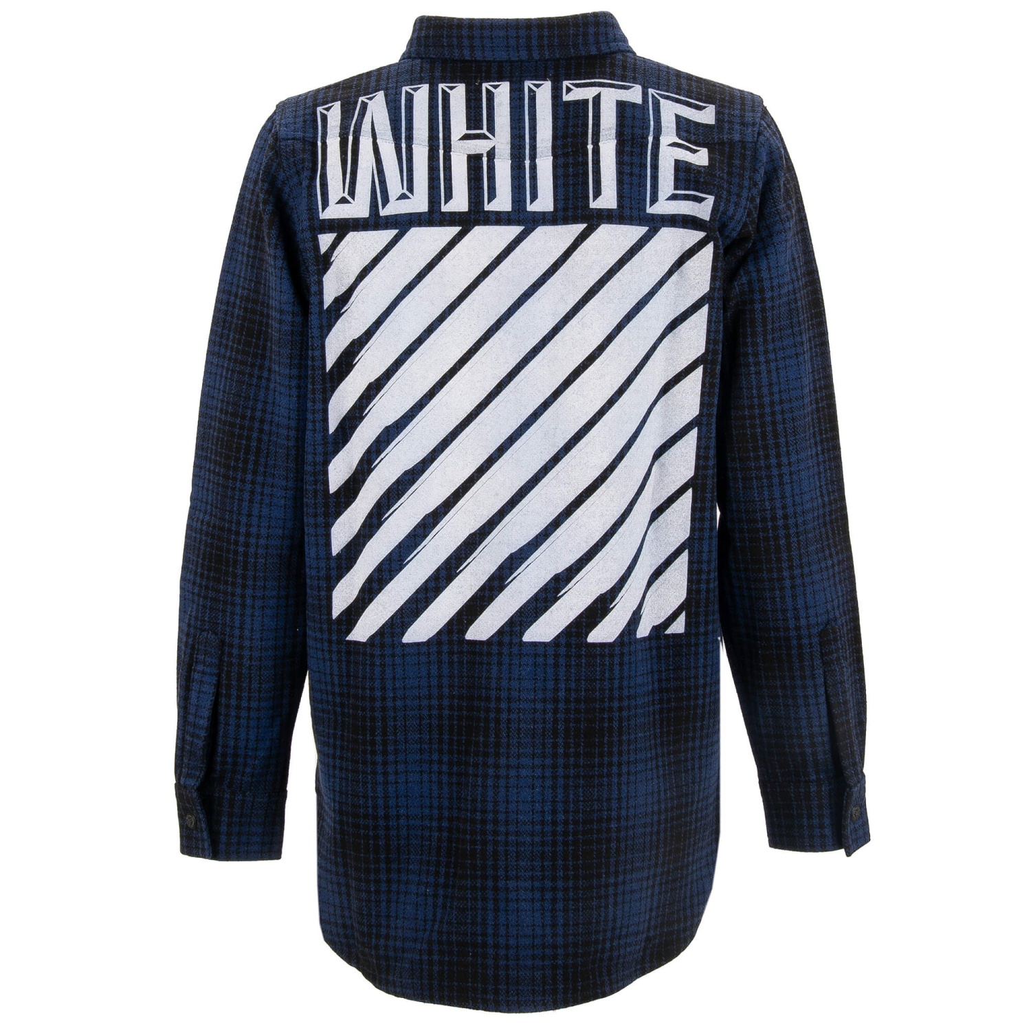 OFF-WHITE Virgil Abloh Wool Tartan Check Shirt Jacket with
