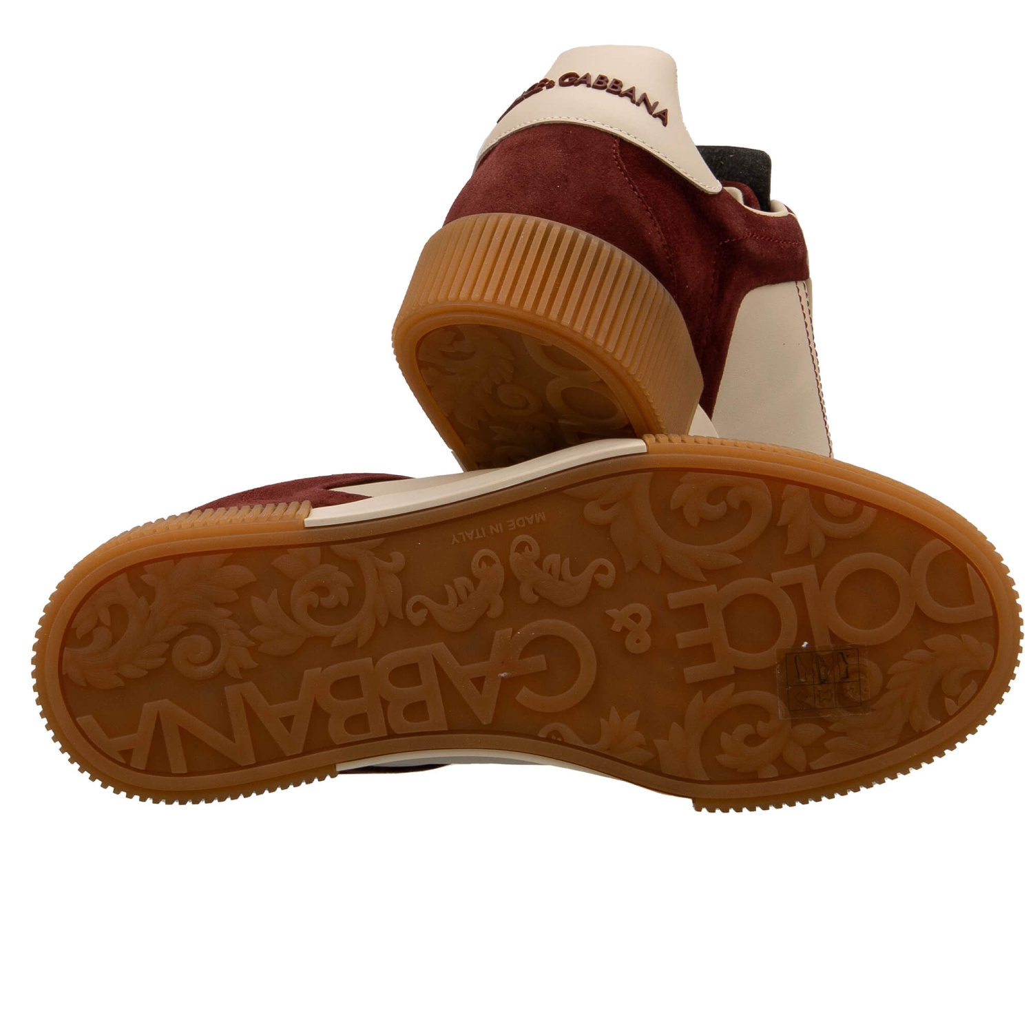 DOLCE & GABBANA Men Logo Low Top Leather Sneaker Shoes NEW  display picture 2