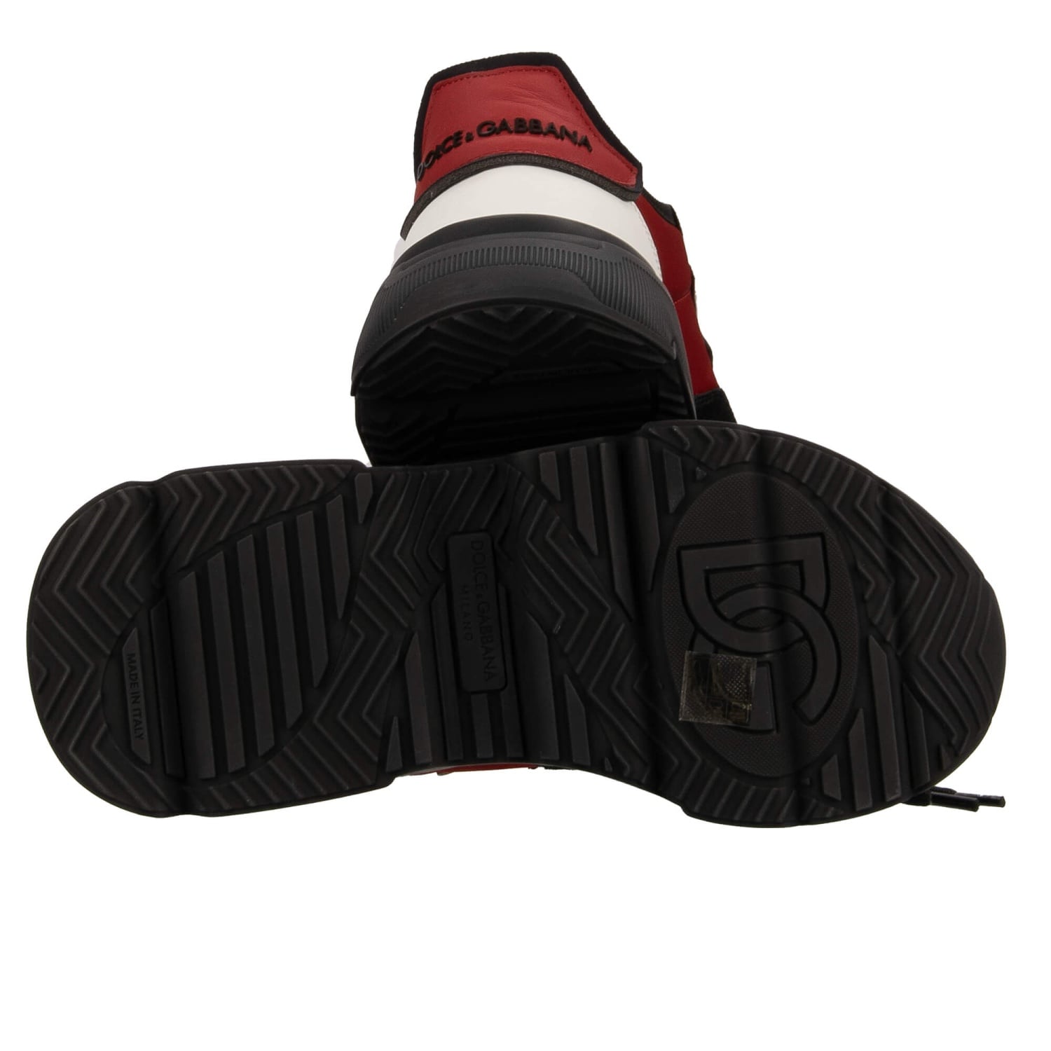 DOLCE & GABBANA DG Logo Low-Top Leather Sneaker Shoes DAYMASTER 