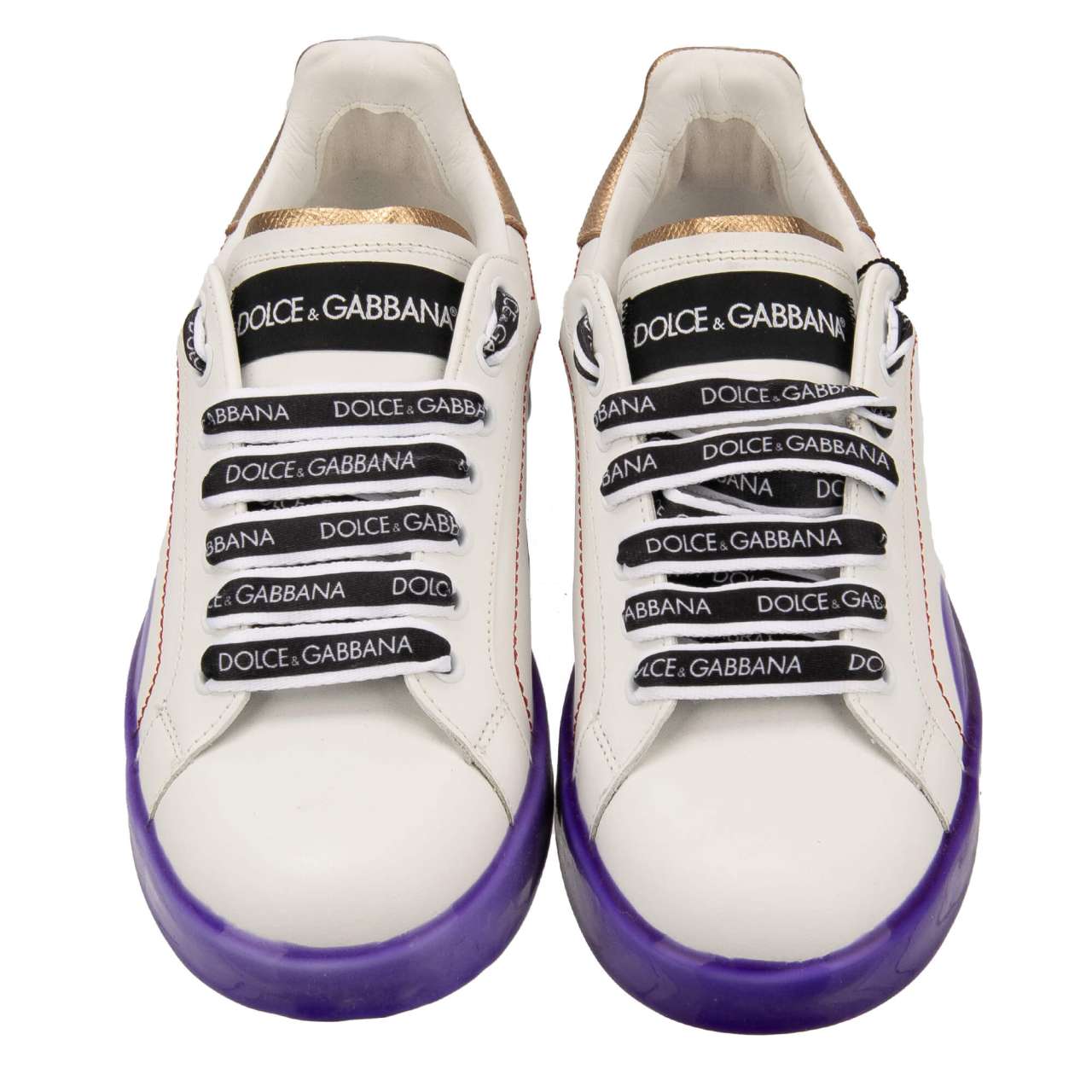 DG Logo Sneaker PORTOFINO White Purple Gold 36 | 13384