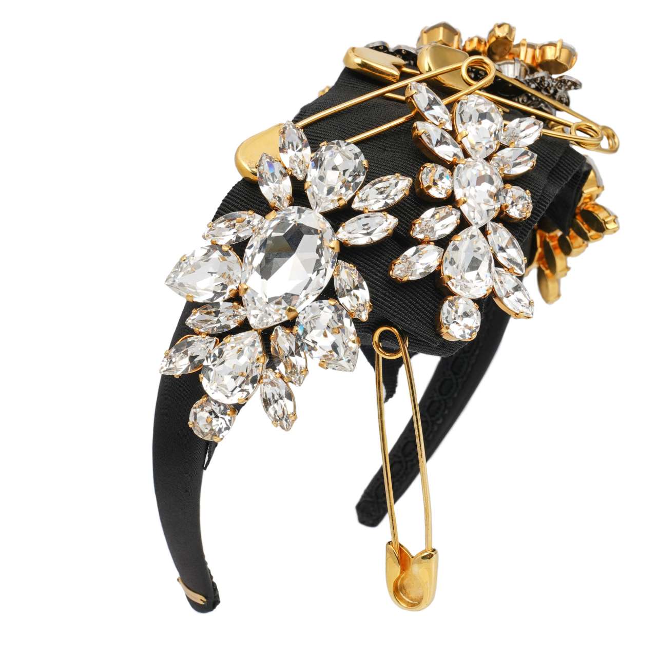 Dolce & Gabbana Dolce Gabbana Headband Crystal Bow Women Black Hair Accessories Dolce & Gabbana Hair Accessories | The RealReal main image 4