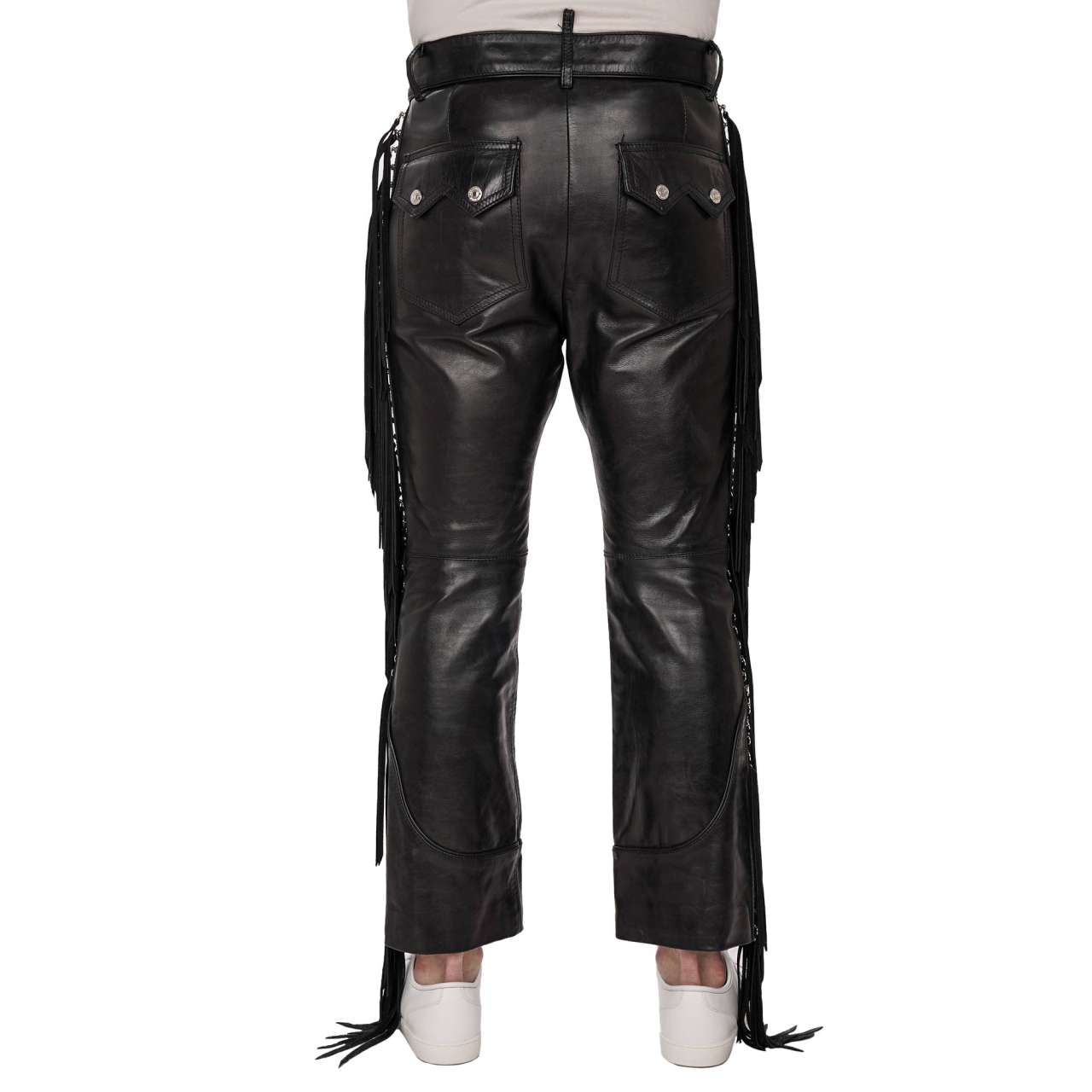 ワンピース 2015AW Dsquared2 Leather Fringes Dress Dresses & Jumpsuits | DSQUARED2.