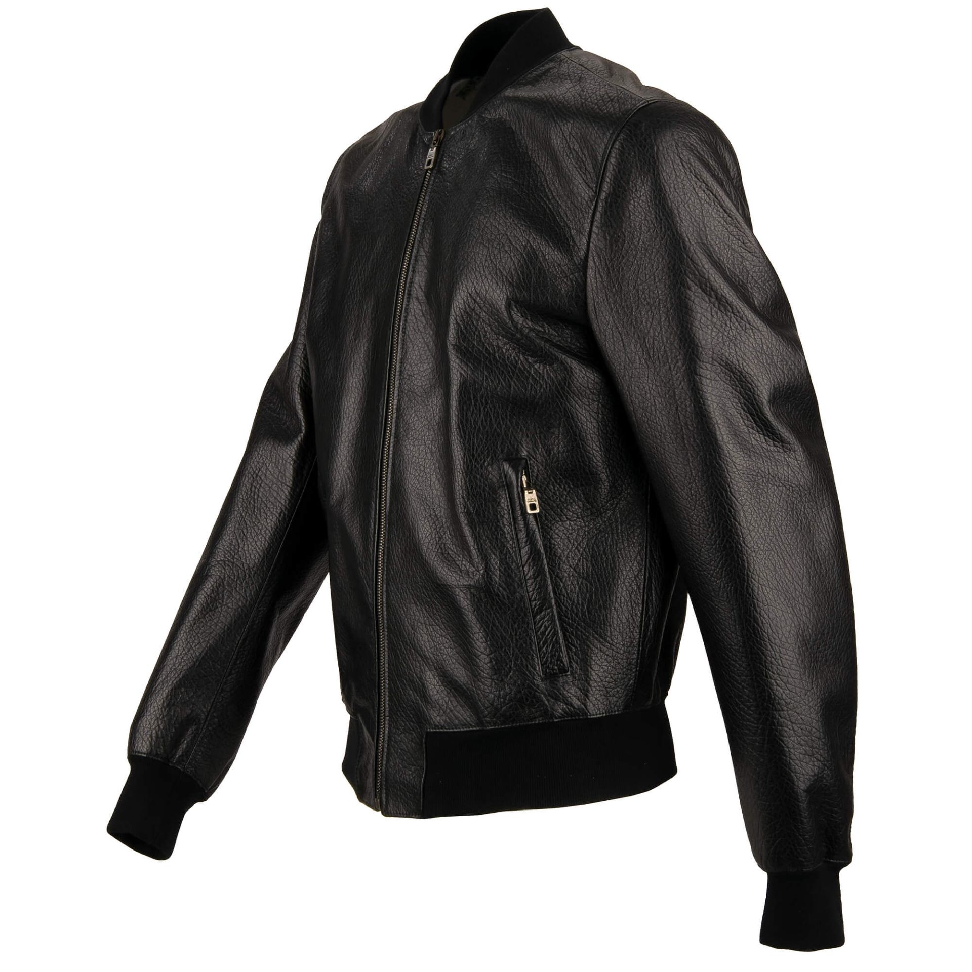 Veste Bomber Dolce & Gabbana Léopard Imprimé Rouge/noir – Neuf Avec étiquettes