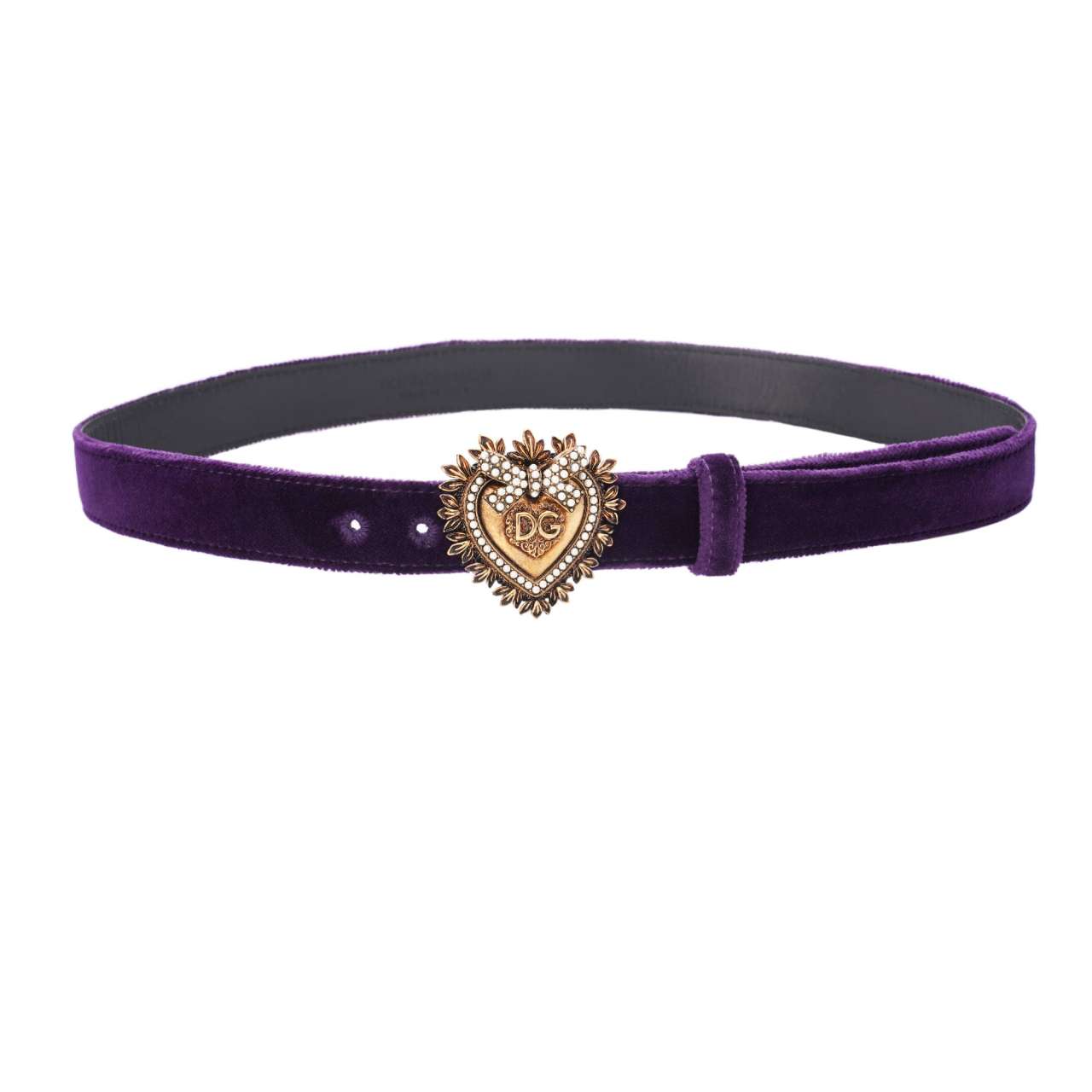 NEW Dolce & Gabbana Velvet Devotion Belt Dolce & Gabbana Devotion Belt Leather Pink | eBay main image 3